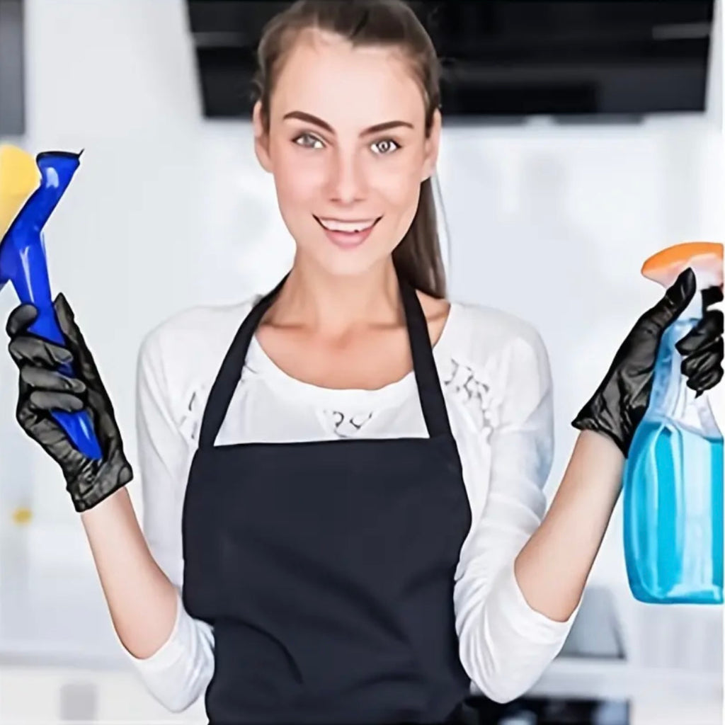 100pcs Disposable Gloves, Durable Household Cleaning Gloves, Waterproof Gloves For Kitchen, Food Processing ,Gardening, Cleaning, Hair Dyeing, Beauty Salon, Household Gadgets