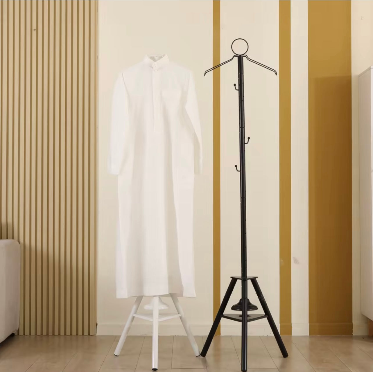 Elegant Middle Eastern Smoking Clothes Rack - Durable Iron Art Coat & Robe Stand, Rust-Proof, Ideal for Home & Retail Use, Perfect Holiday Gift..