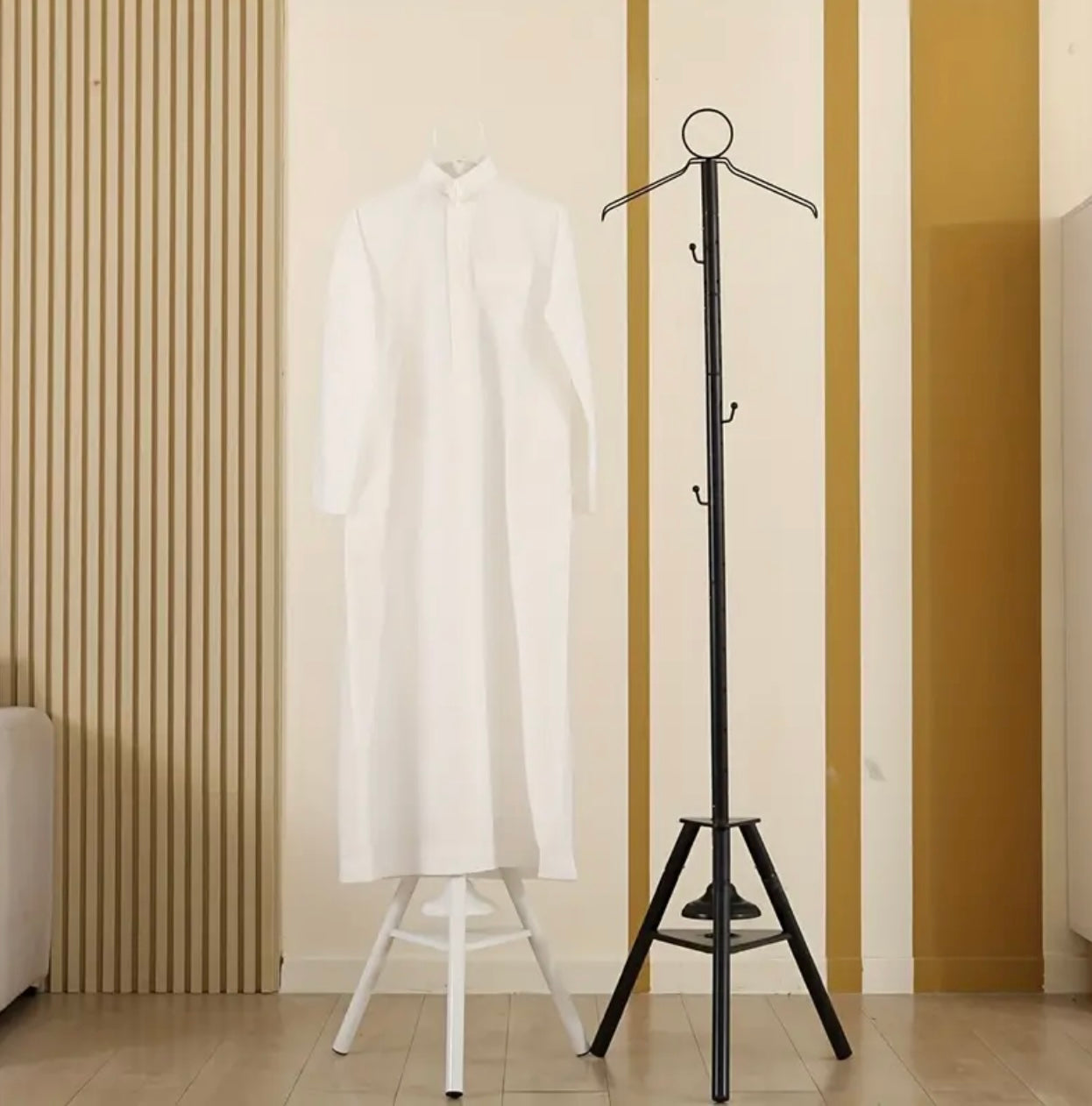 Elegant Middle Eastern Smoking Clothes Rack - Durable Iron Art Coat & Robe Stand, Rust-Proof, Ideal for Home & Retail Use, Perfect Holiday Gift..
