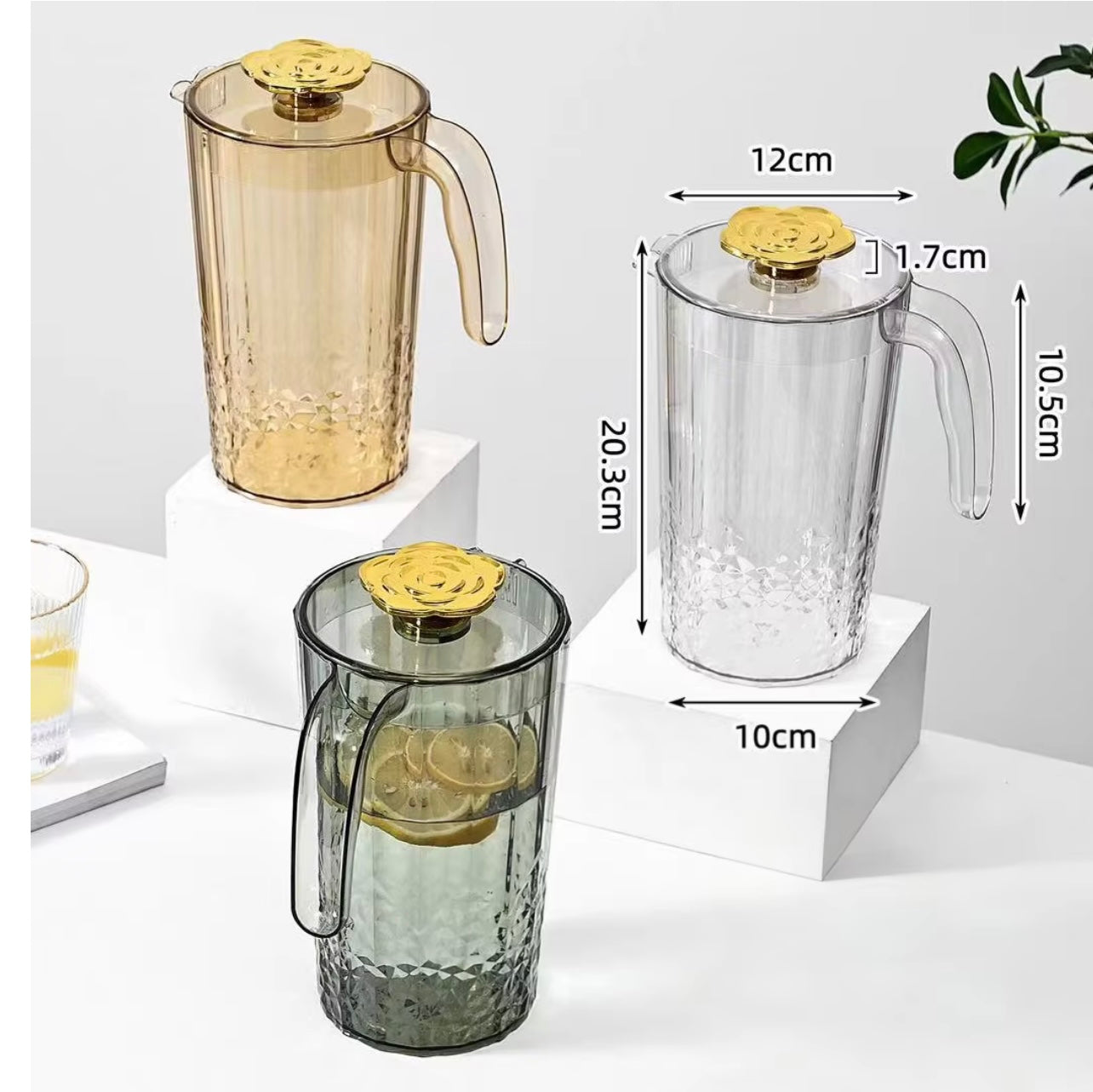 Premium Diamond Cut Water Jug Set – Elegant Design with 4 Glasses Ideal for Home & Gift Use