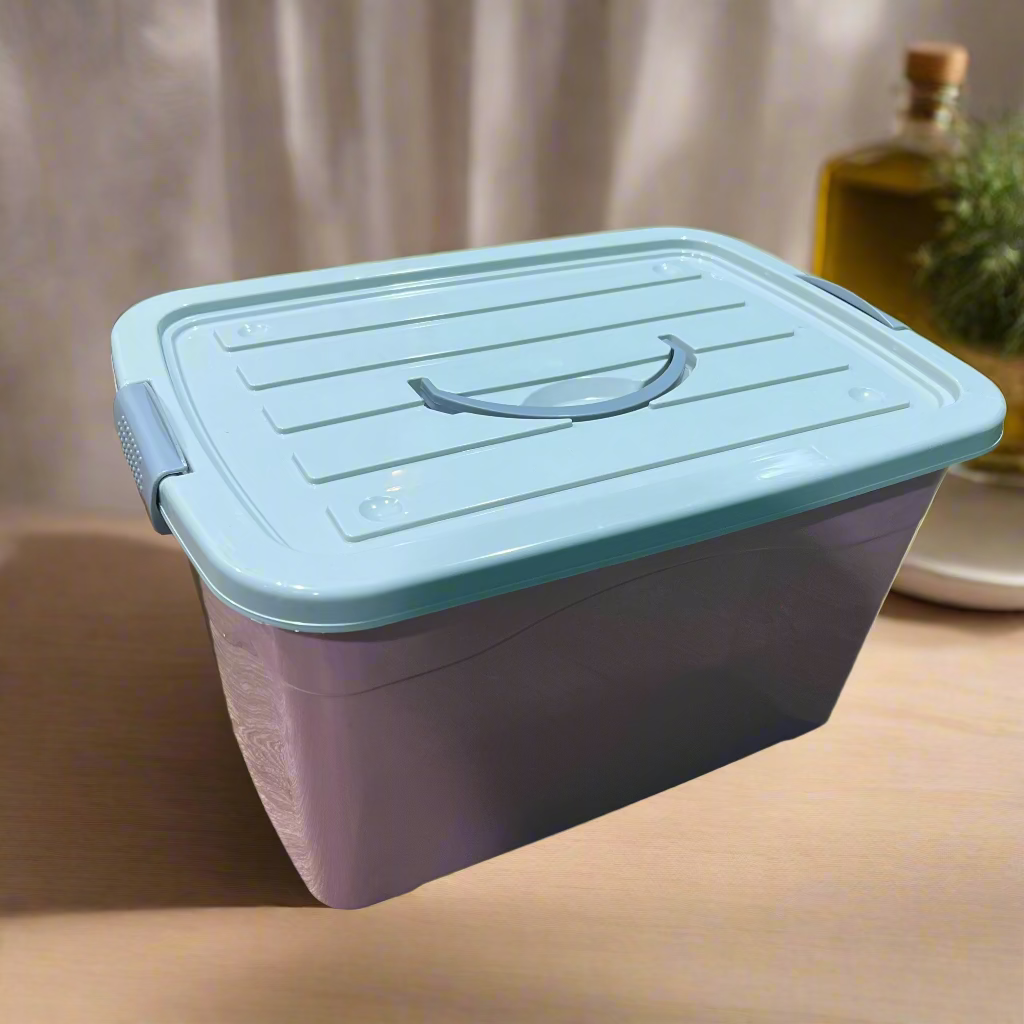 Plastic Multi-color Storage Box With Handle  Large Capacity Plastic Box Household Clothes Toys Storage Container..