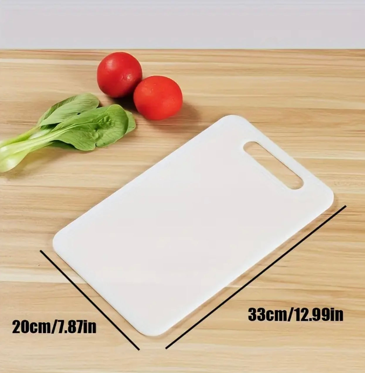 Plastic Cutting Board, Small,Medium,Large Chopping Board, Rolling Knife Board, Household Complementary Food Kitchen Cutting Board - Double-Sided, Suitable for Cutting Vegetables, Fruits, and Meat in the Kitchen, Will Not Slip
