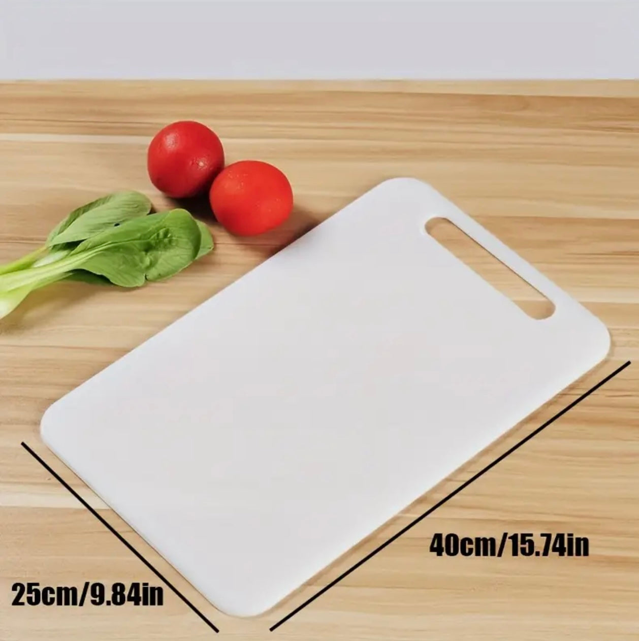 Plastic Cutting Board, Small,Medium,Large Chopping Board, Rolling Knife Board, Household Complementary Food Kitchen Cutting Board - Double-Sided, Suitable for Cutting Vegetables, Fruits, and Meat in the Kitchen, Will Not Slip