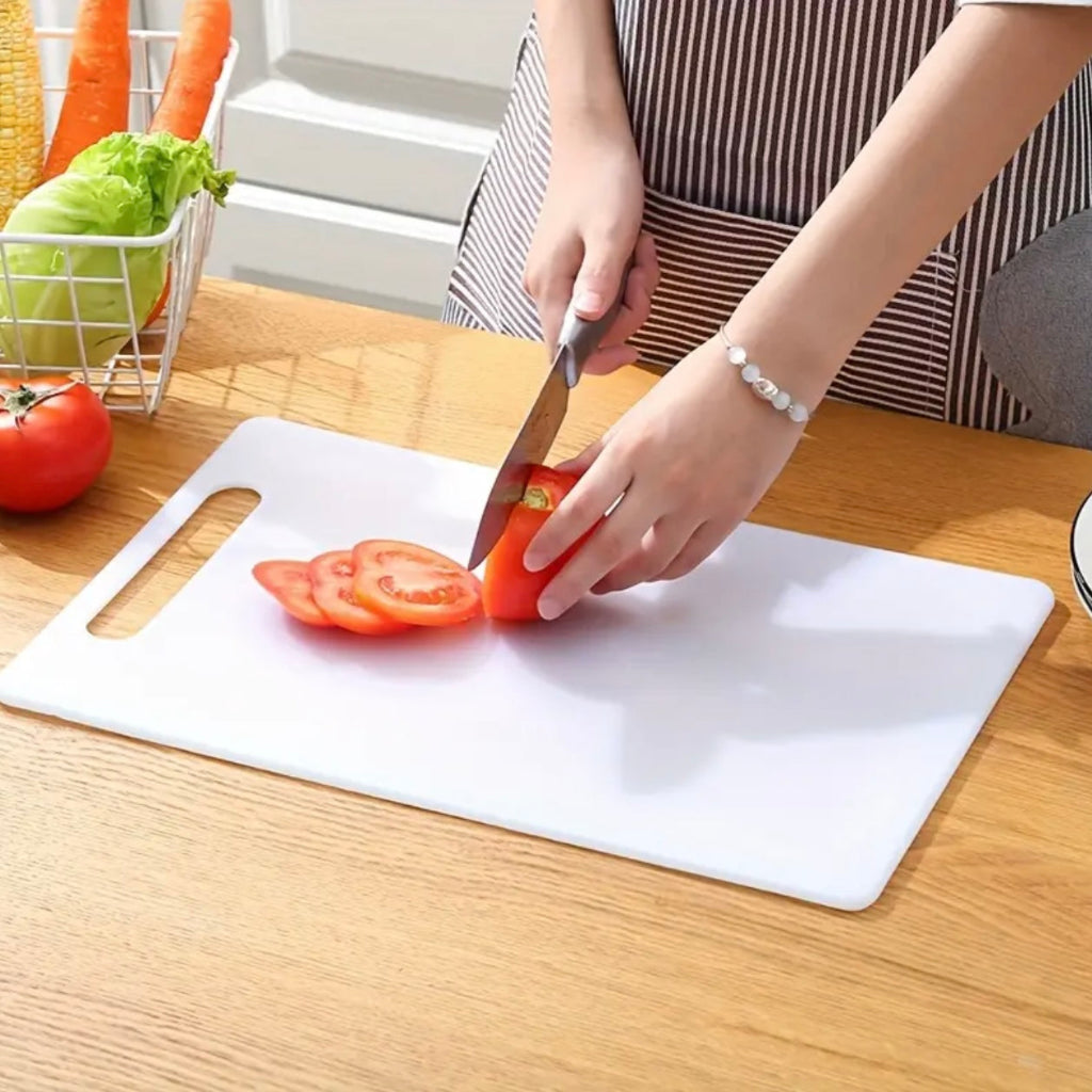Plastic Cutting Board, Small,Medium,Large Chopping Board, Rolling Knife Board, Household Complementary Food Kitchen Cutting Board - Double-Sided, Suitable for Cutting Vegetables, Fruits, and Meat in the Kitchen, Will Not Slip