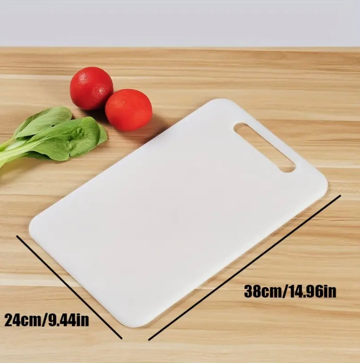 Plastic Cutting Board, Small,Medium,Large Chopping Board, Rolling Knife Board, Household Complementary Food Kitchen Cutting Board - Double-Sided, Suitable for Cutting Vegetables, Fruits, and Meat in the Kitchen, Will Not Slip