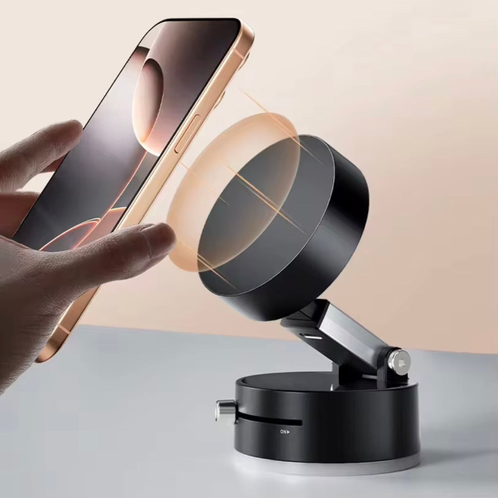 Double Sided Extendable Magnetic Suction Phone Holder for Shower Car Mirror Strong Vacuum Magnetic Phone Mount for All Phones ,car mobile holder
