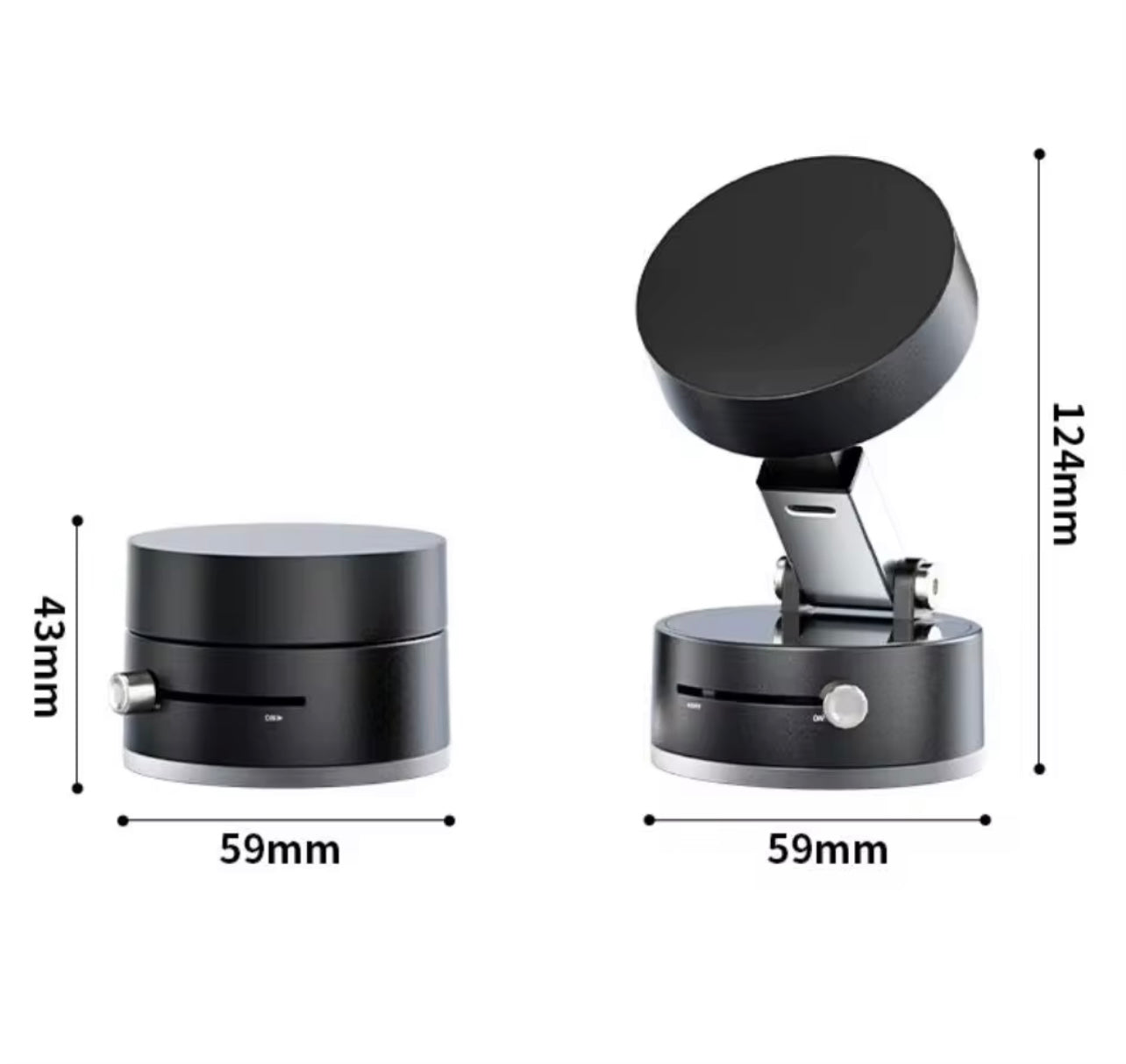 Double Sided Extendable Magnetic Suction Phone Holder for Shower Car Mirror Strong Vacuum Magnetic Phone Mount for All Phones ,car mobile holder
