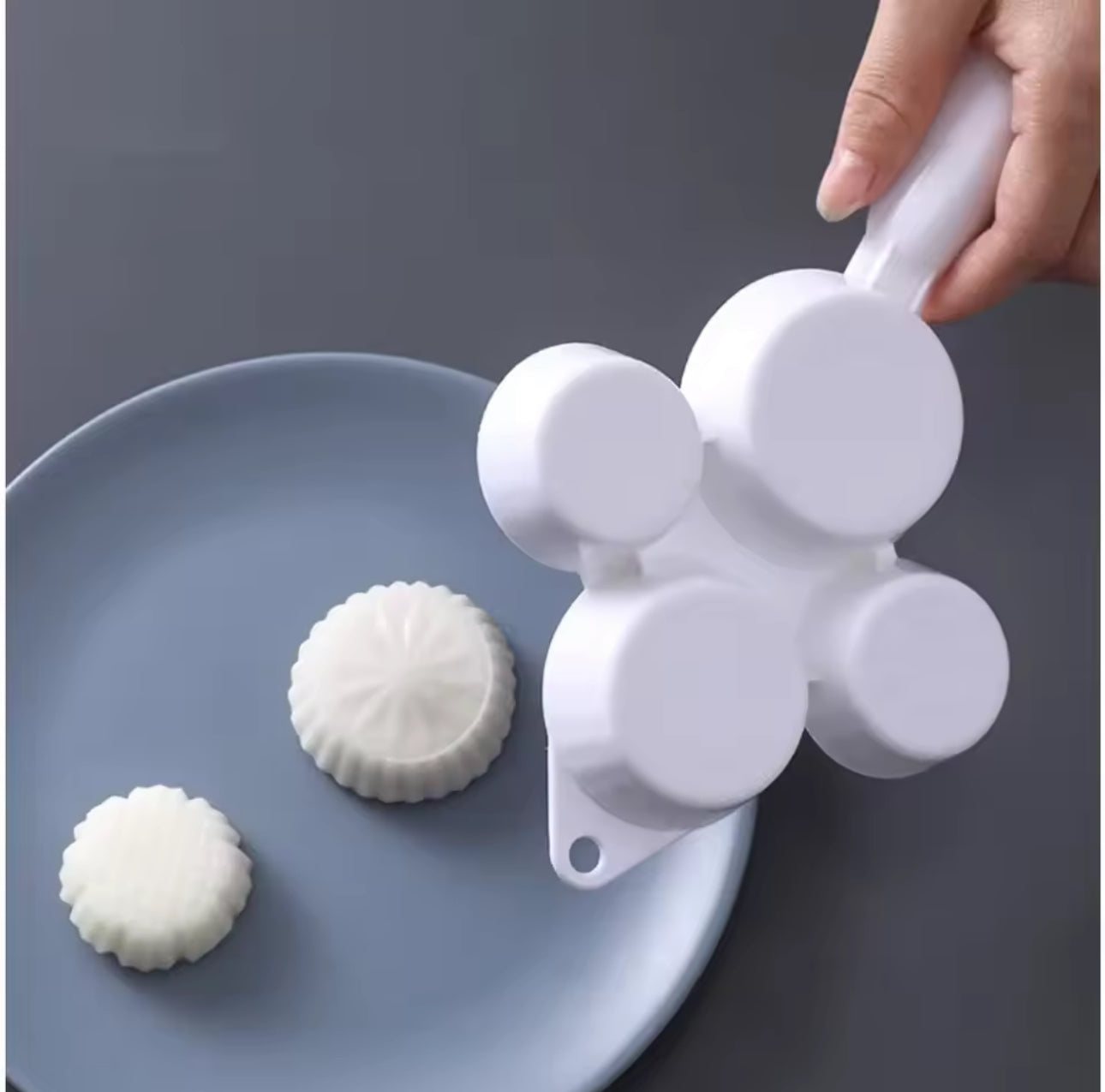 1 piece of 4 in 1 mung bean cake bowl cake mold pressed cake embossed hand-pressed moon cake dessert baking mold Home Party Birthday Kitchen tool new