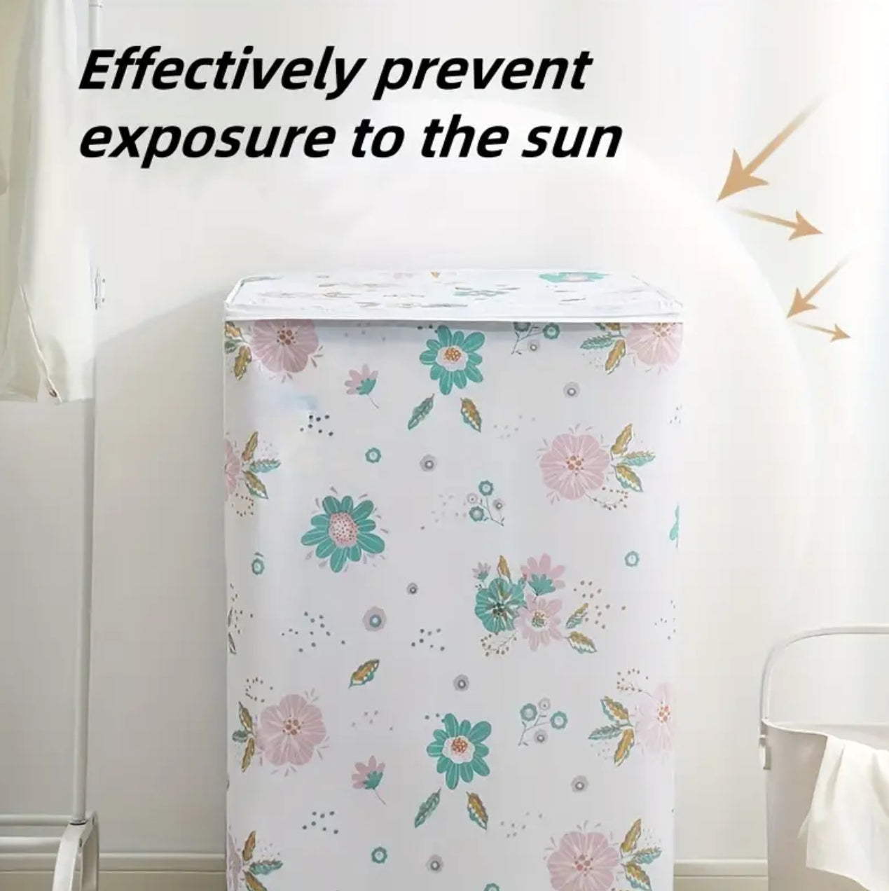 Stylish Floral & Geometric Washing Machine Cover – Durable Dust & Fade-Resistant Shield