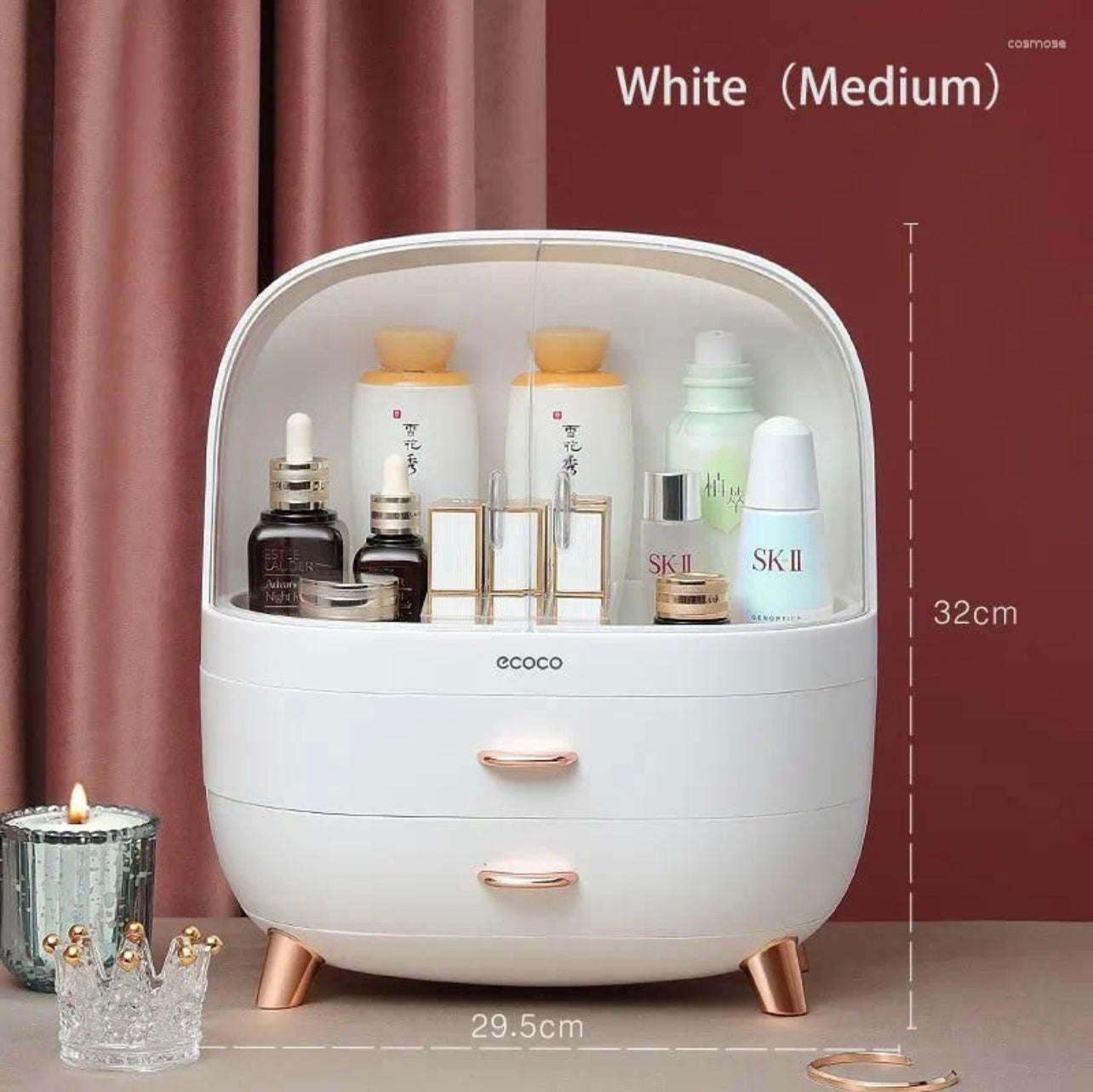 Cosmetic Storage Box Big Capacity Dustproof Waterproof Makeup Organizers Home Skin Care Make Up Nail Jewelry Storage Drawers