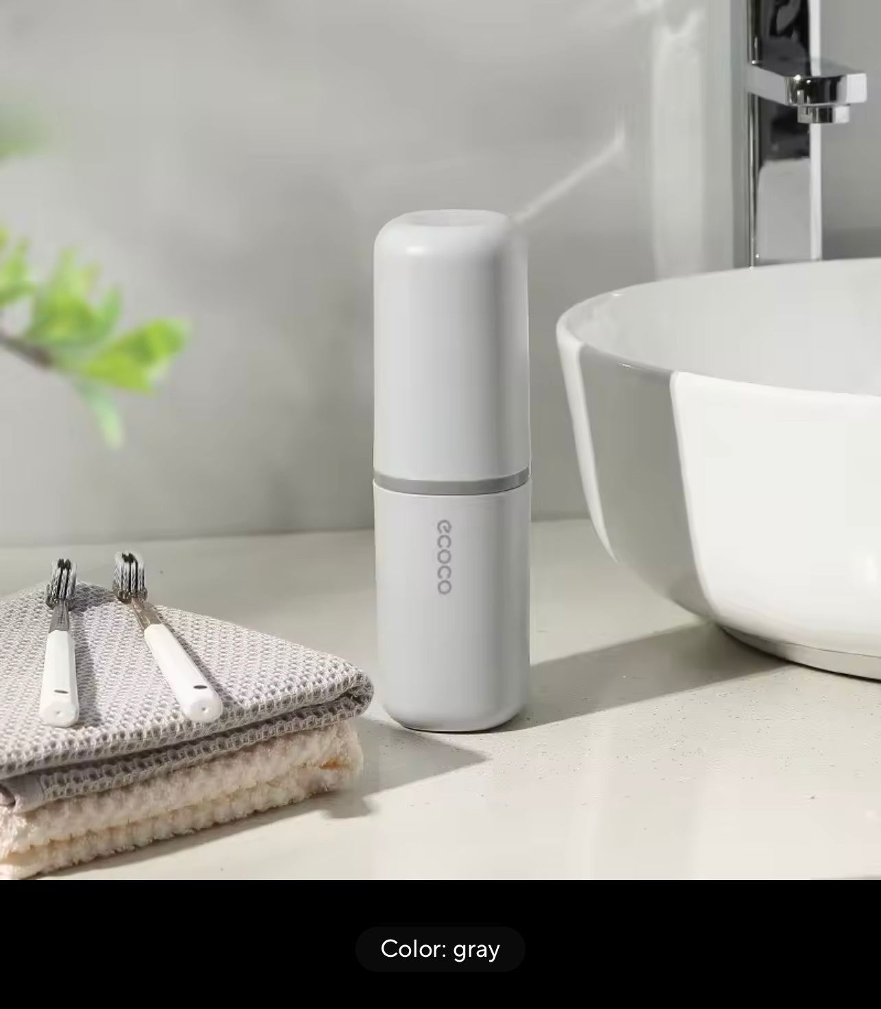 Portable business travel home wash cup set Mouthwash cup, brushing cup, toothbrush, cup, toothbrush set tight leak-proof portabl