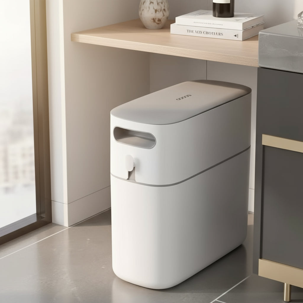 Ecoco New Type Automatic Trash Can – Large Capacity with Lid for Home, Office, Bathroom & Kitchen