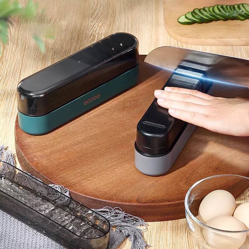 ECOCO Sharpener Household Quick Sharpener Whetstone Stick Sharpening Kitchen Knife Kitchen Gadget Sharpener 4-Stage Type