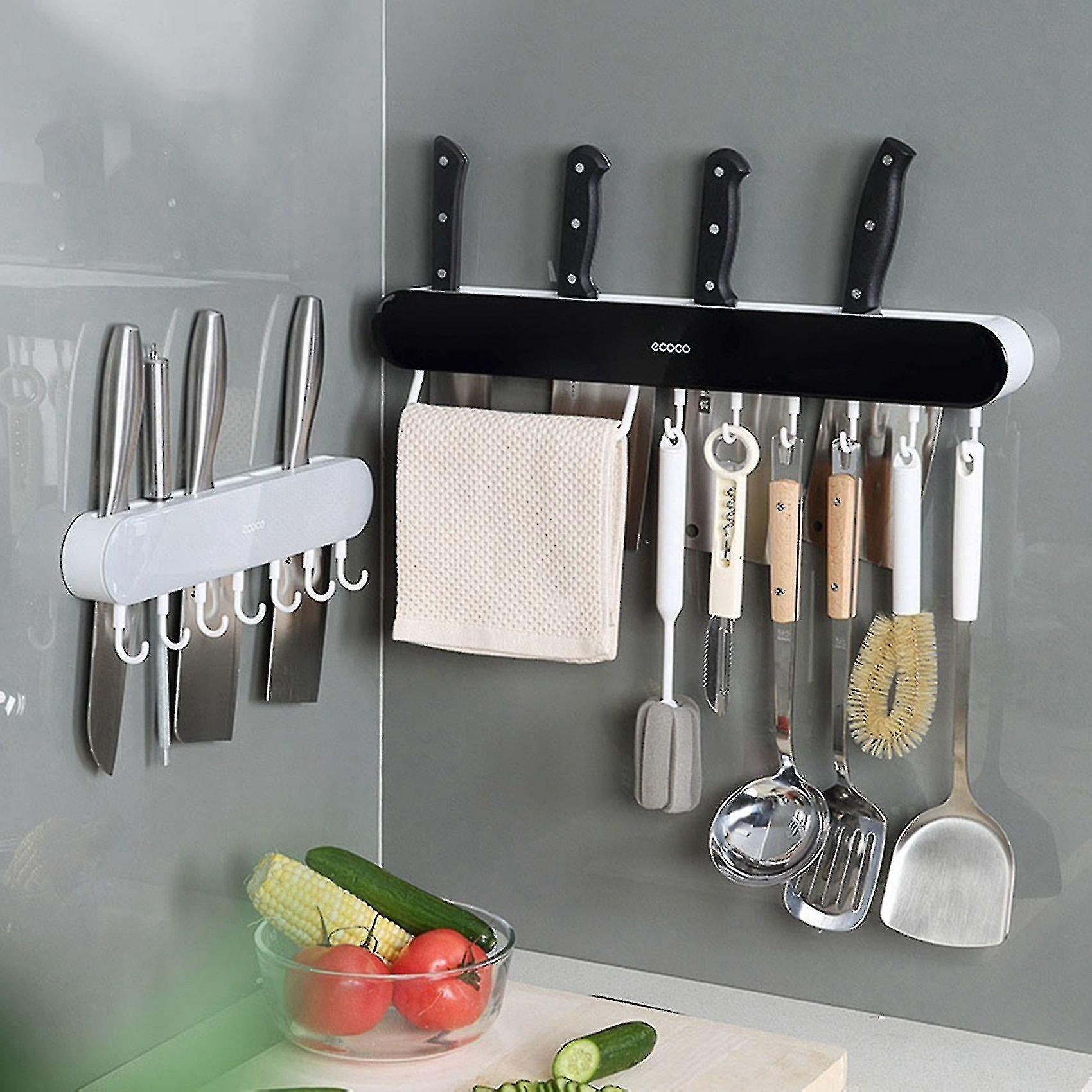 Ecoco Knife holder wall mounted kitchen supplies knife chopstick cage integrated storage rack multifunctional kitchen storage