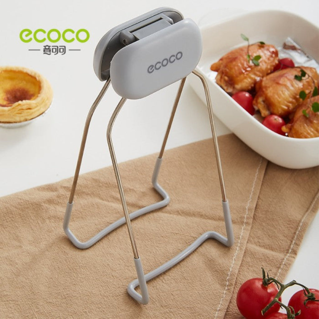 Ecoco Stainless Steel Kitchen Utensil Holder – Foldable Hot Dish & Pot Gripper