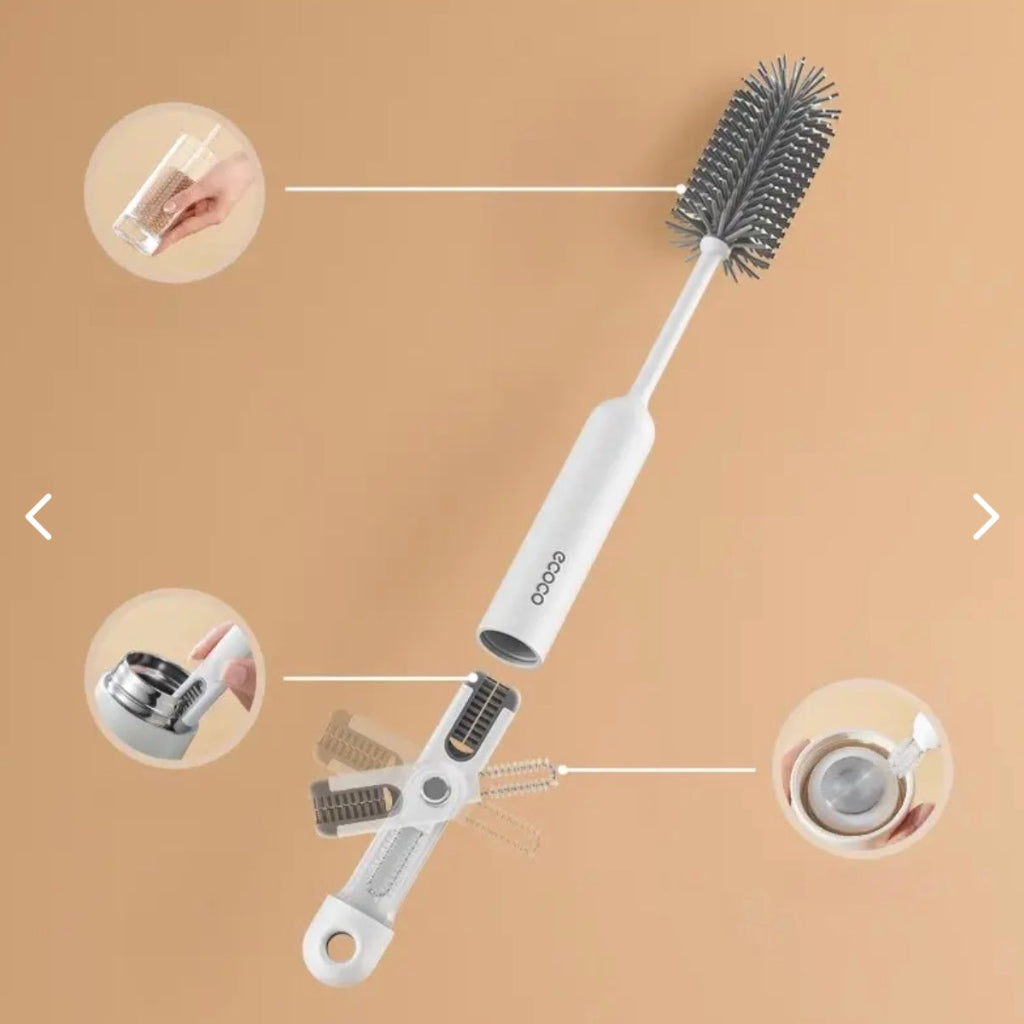 فرشاة زجاجات المياه متعددة الوظائف من ECOCO - أداة تنظيف تفصيلية للزجاجات وزجاجات الرضاعة