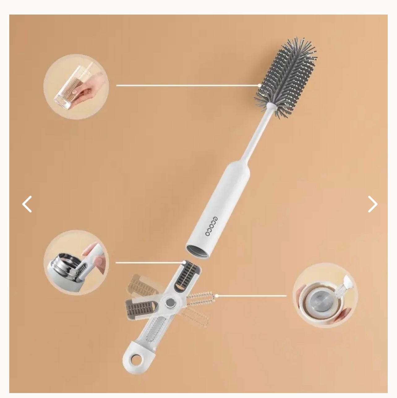 Water Bottle Brush Detailing Cleaning Multi-Functional Bottle Brush Nursing Bottle Cleaning Tools For Toddler Breastfeeding
