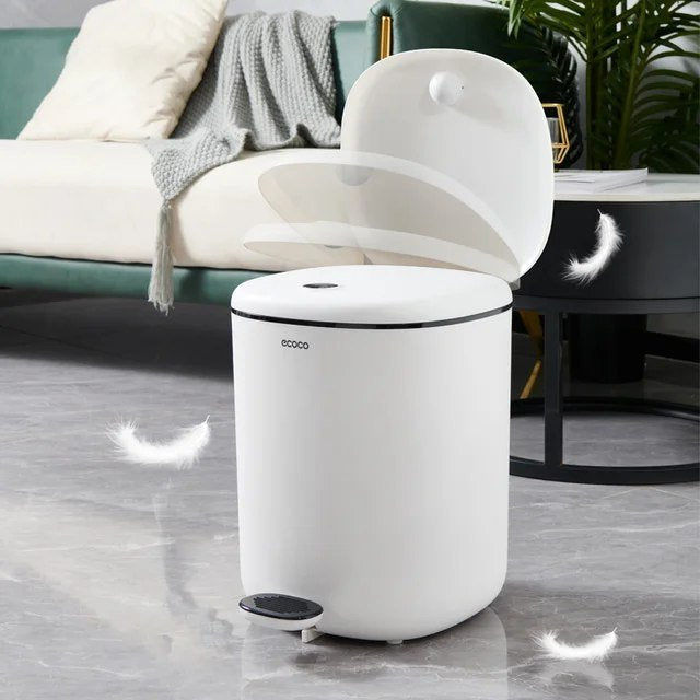 Modern Minimalist Foot-Pedal Trash Can with Lid for Home Use - Ideal for Living Room, Bathroom, Toilet, and Kitchen Compost dustbin