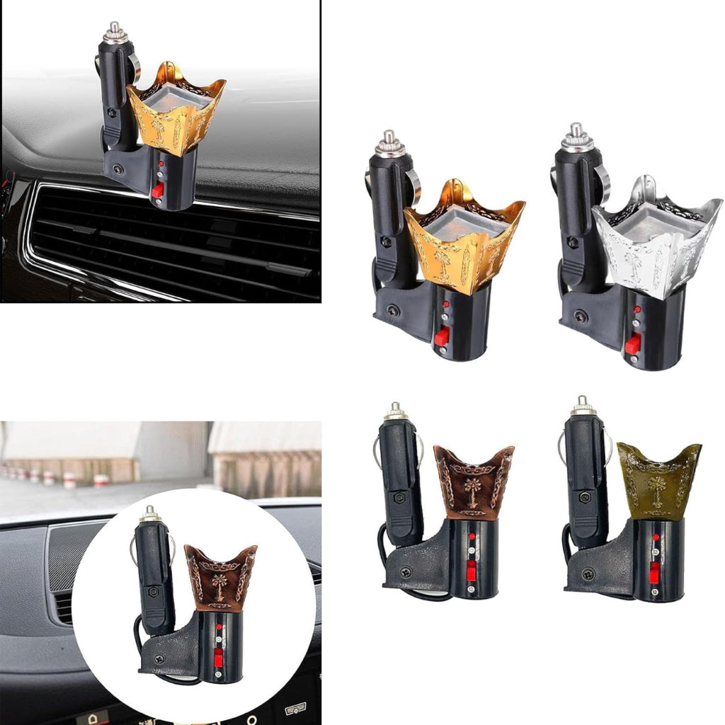 Car Electric Incense Burner Arabian Incense Burner Decorative Bakhoor Burner Gold|Home & Garden | Home D?©cor |Car Fragrances