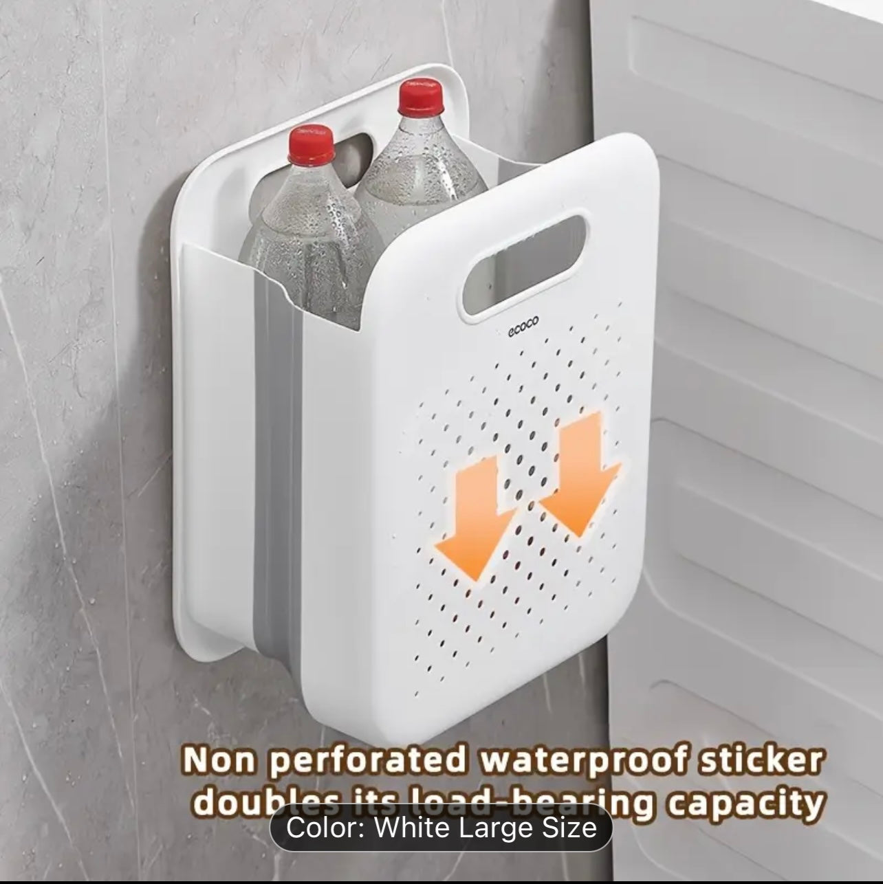 Multi-Functional Foldable Laundry Basket with Side Pocket - Durable Plastic, Wall-Mountable & Freestanding Design for Efficient Storage - Ideal for Bathroom, Bedroom, Dorms & TravelBathroom Organizer|Modern Laundry Basket