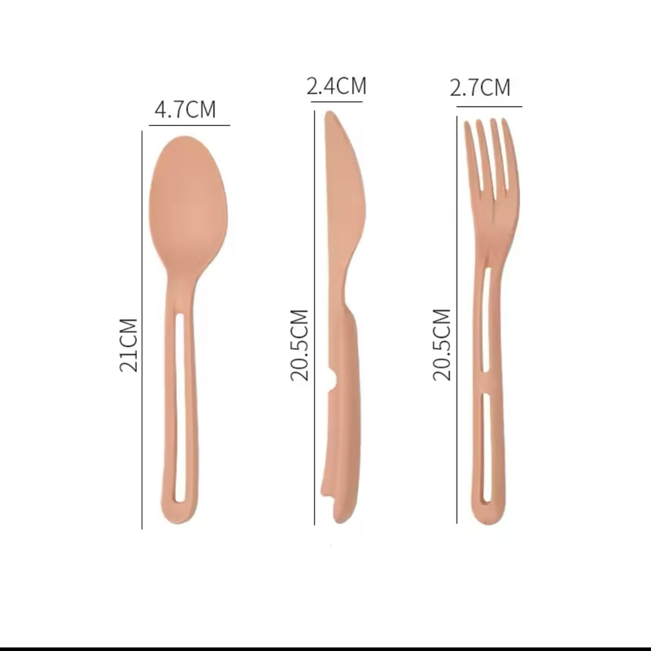 Wheat Straw Dinnerware Sets Fork Spoon Knife Set Utensil Travel Eco-Friendly Portable Tableware For Kitchen Cutlery Set 3 in 1