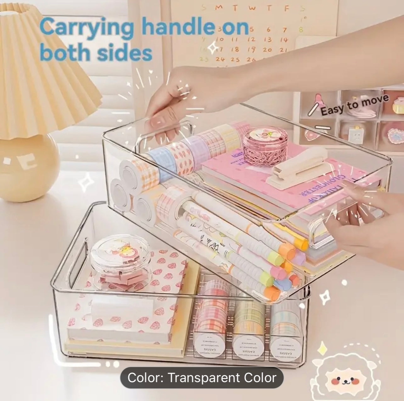 صناديق تخزين الثلاجة البلاستيكية الشفافة - منظم قابل للتكديس وموفر للمساحة