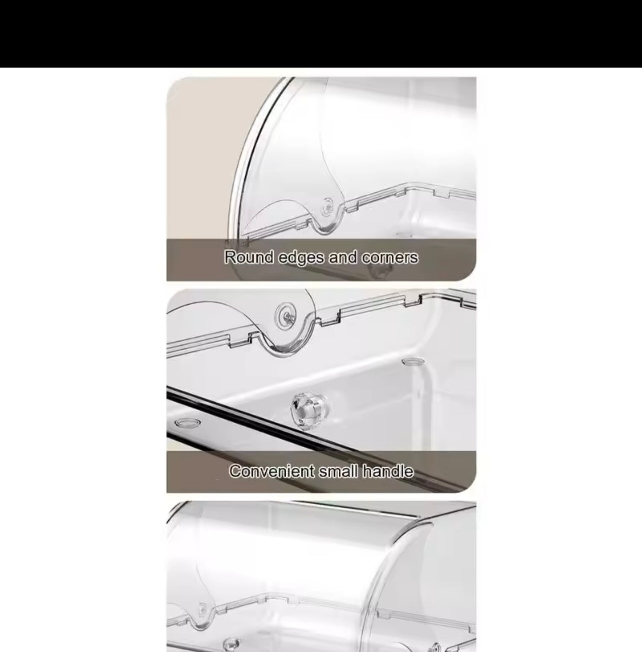 Cake Storage Container Food Container With Lid Cosmetic Display Case Desktop Storage Box For Homemade Bread Bakery Loaf