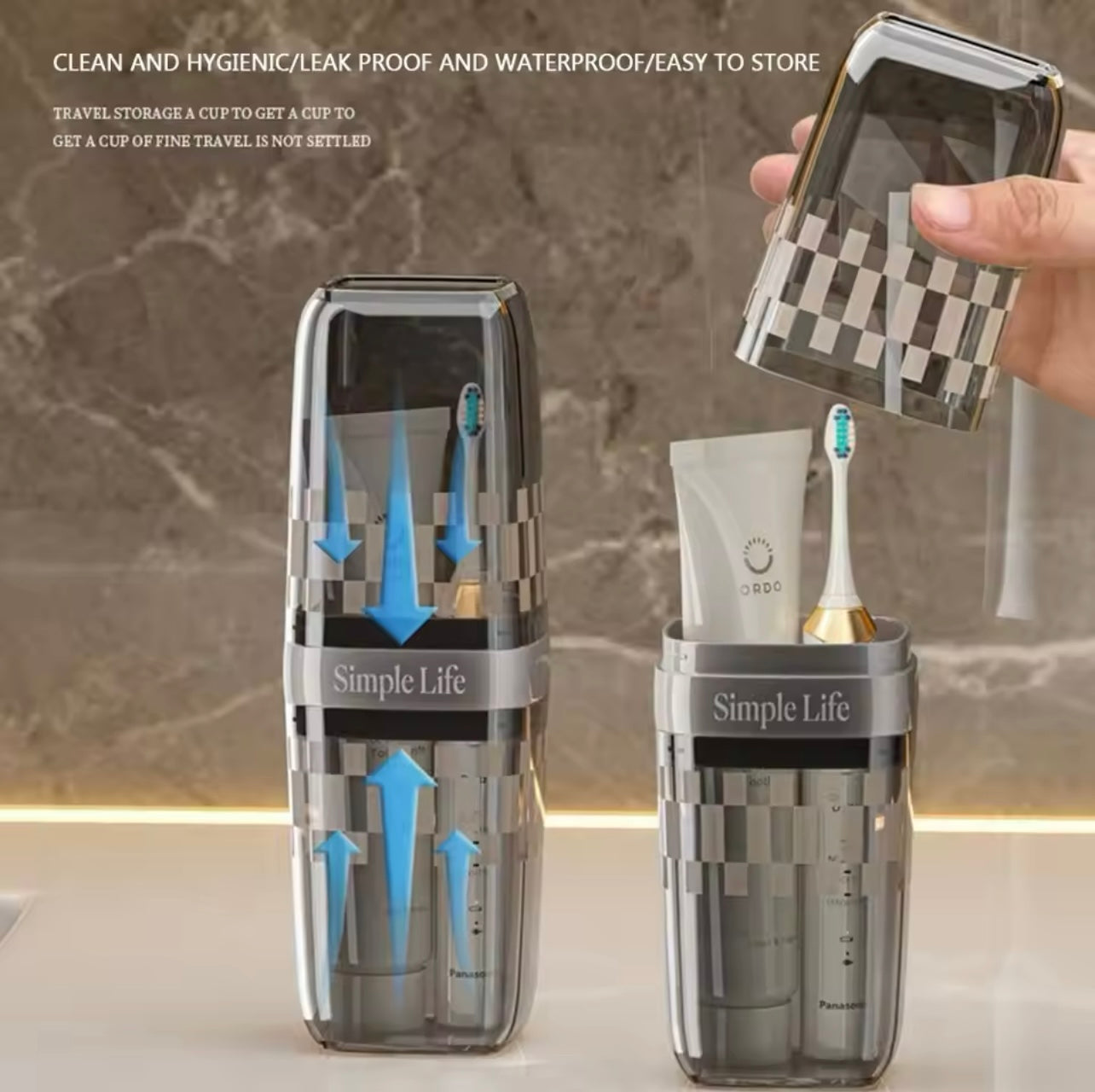 A Portable Toothbrush Cup, Travel Rinsing Cup, And a Household Brushing Cup.
