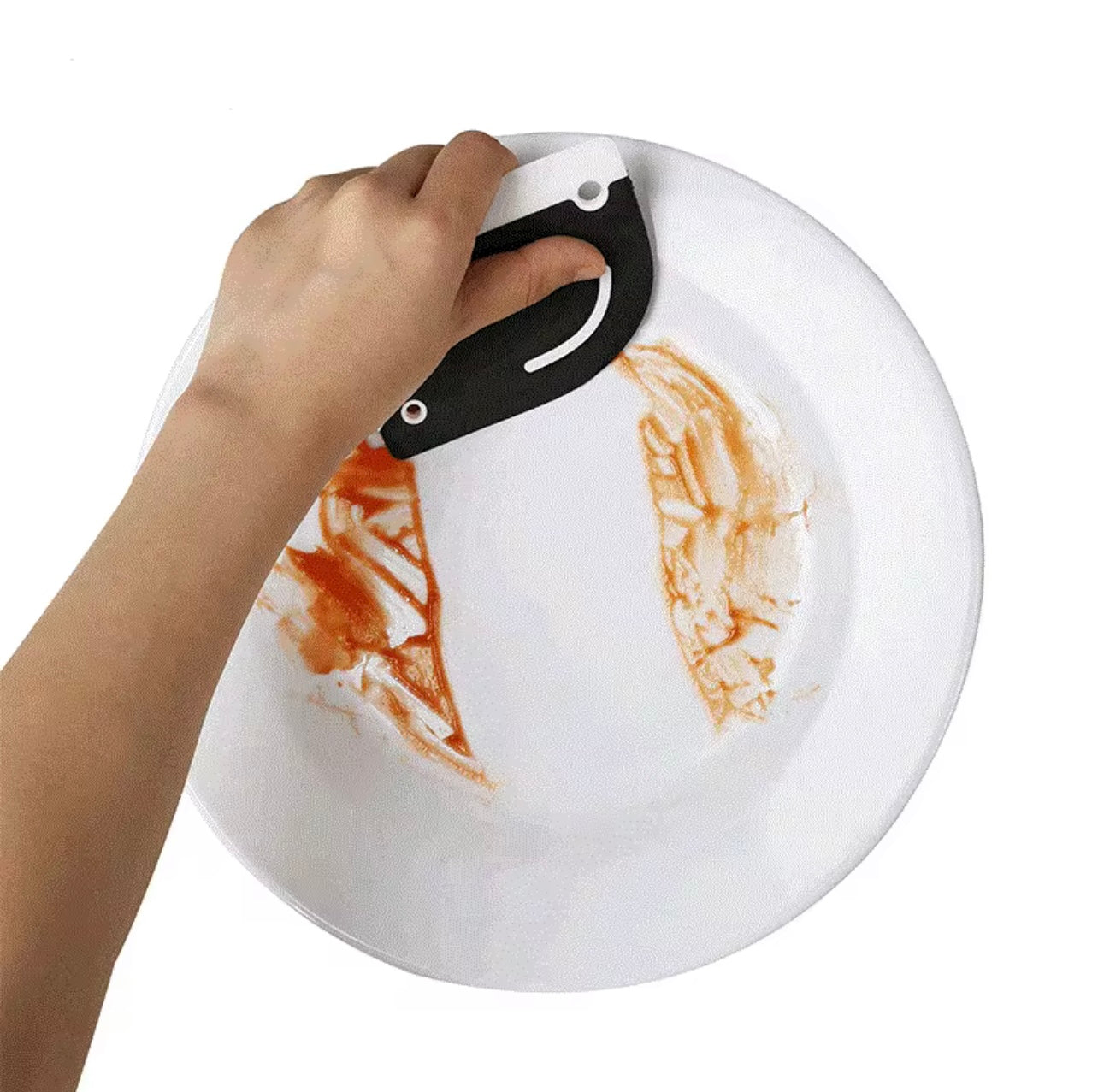 Kitchen Durable Flexible Silicone Edged Table Dish Squeegee Cleaner Pots Pans Bowl Leftovers Food Cleaning Scraper