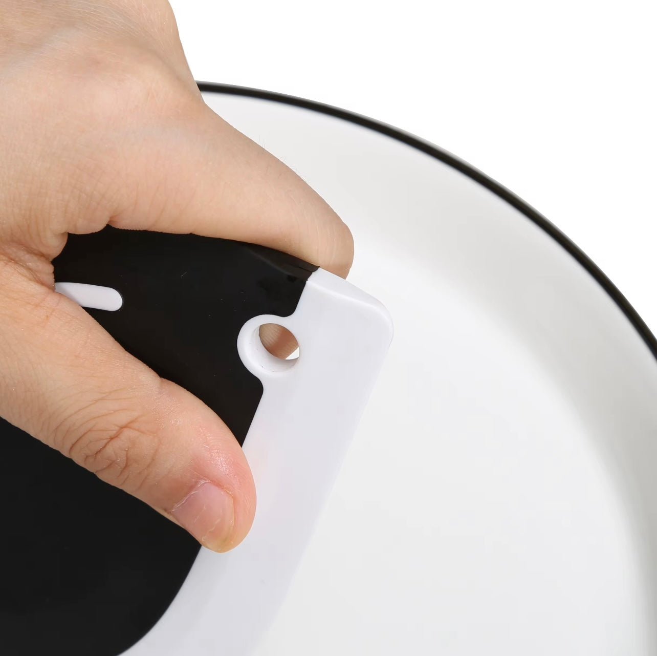 Kitchen Durable Flexible Silicone Edged Table Dish Squeegee Cleaner Pots Pans Bowl Leftovers Food Cleaning Scraper