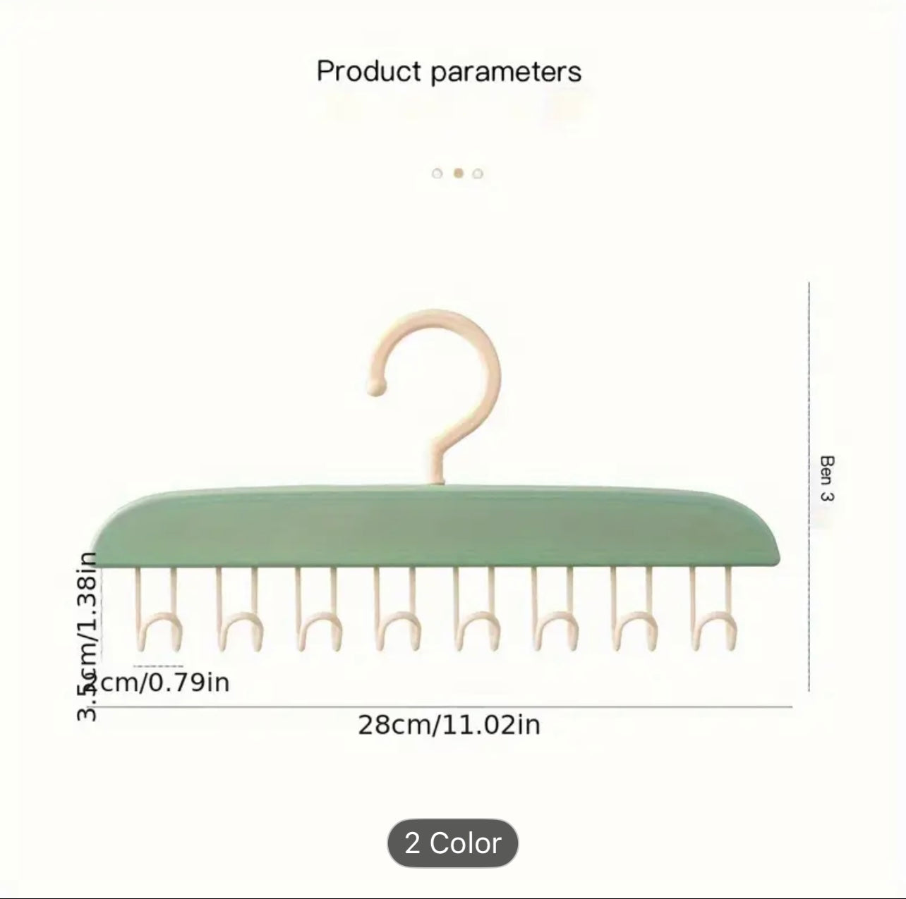 شماعات موجة بلاستيكية 8-Hook-منظم متعدد الاستخدامات مثبت على الحائط للملابس الرقيقة ، حمالات الصدر ، والملابس الداخلية-مثالية لتنظيم المنزل والحمام ، منظم الحمام | شماعات ديكور | البناء البلاستيكي ، شماعات للملابس