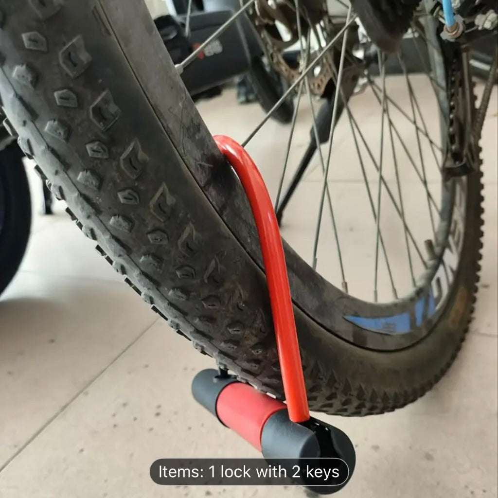 Anti Theft Convenient Motorcycle Accessories Security Lock Reinforced With Key Anti Theft Lock U-shaped Bicycle Motorbike Lock