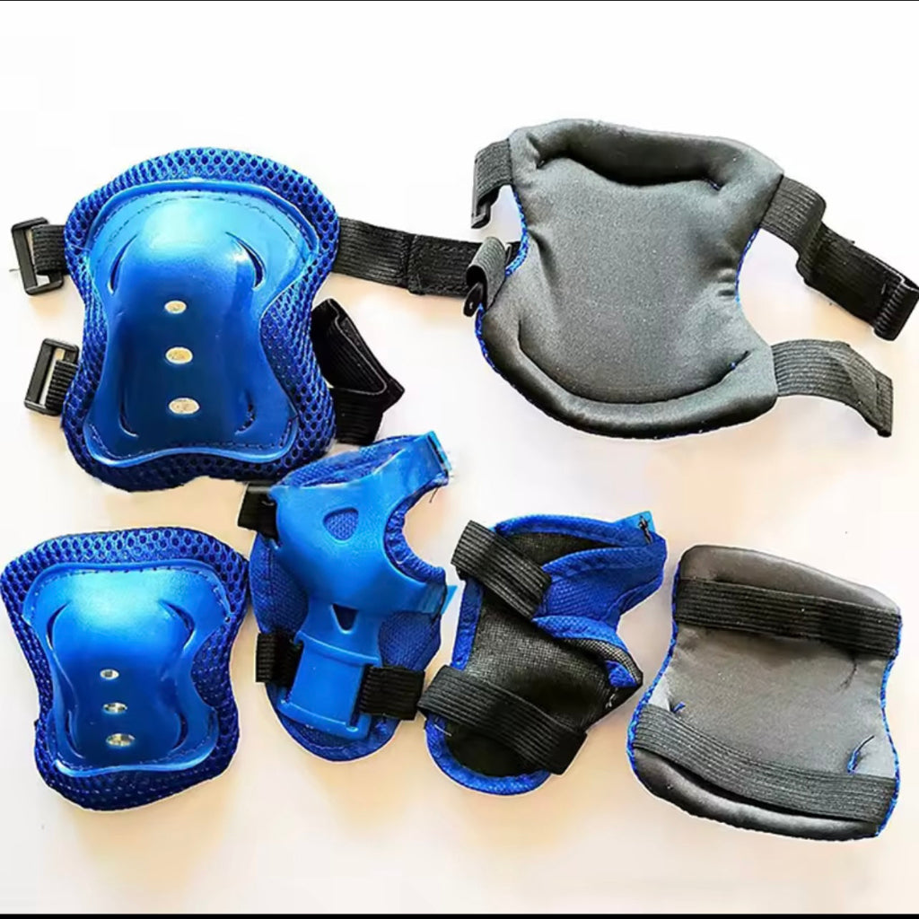 6pcs منصات الركبة للأطفال Kneepads ومنصات الكوع مع ترس طفل مجموعة من وسادات المرفق ووسادات الركبة للأطفال من 3 إلى 8 سنوات مع حراس الرسغ 3in 1 للتزلج على الدراجات الدراجات الدراجات الدراجات الندرج.