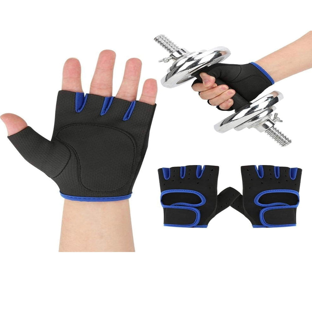 1pair Unisex Half Finger Gloves With Full Palm Protection, Size S and L ,Non-slip Breathable Lightweight Gloves, For Cycling Running Mountaineering Weightlifting Exercise Fitness Training & Outdoor Activities