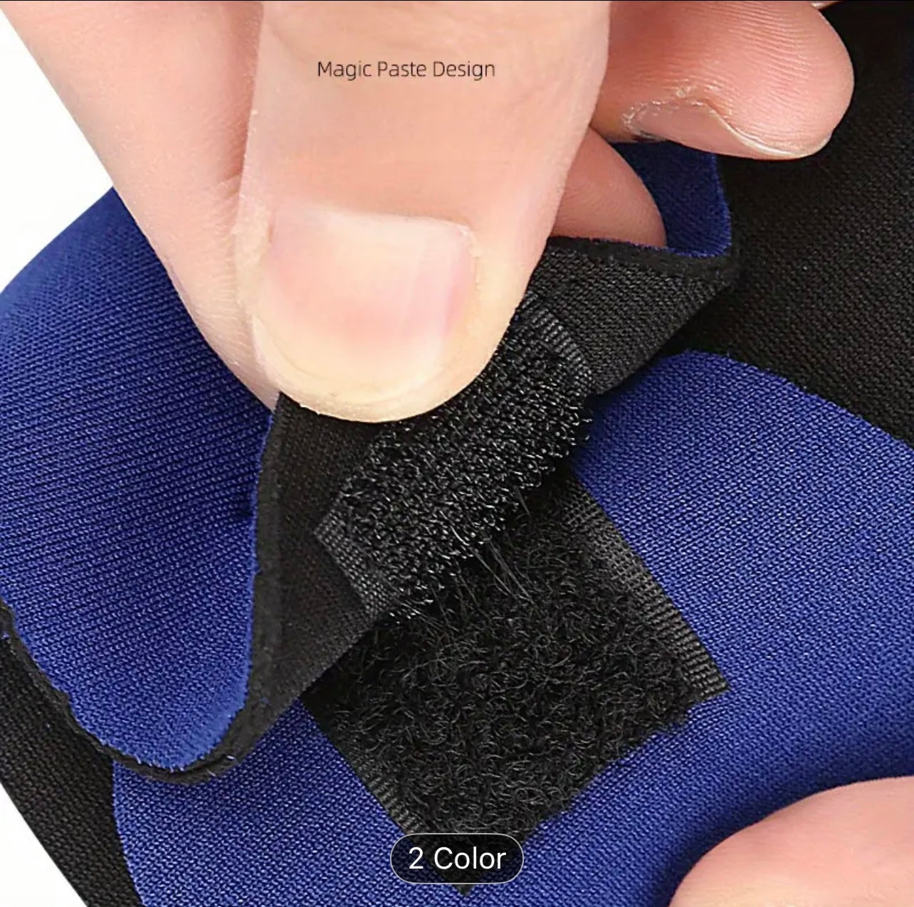 1 Pair of Blue & Black Non-Slip, Breathable Fingerless Palm Protectors - Ideal for Fitness, Outdoor Activities, Cycling, Basketball, Weightlifting, Gym Equipment | Rubber Material