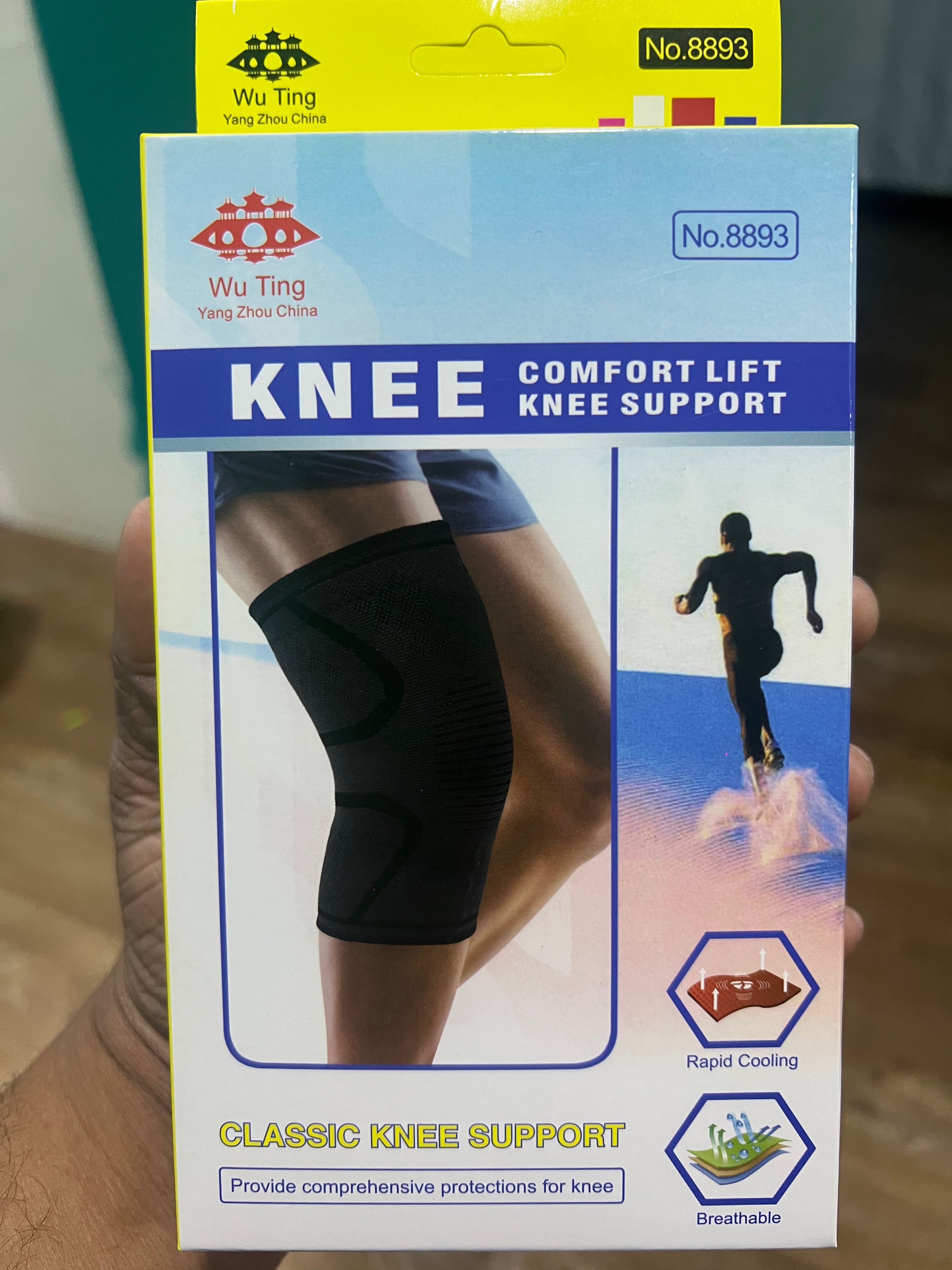 1pc Adjustable Knee Brace Compression Sleeve & Injury, Breathable Fabric, Flexible Support for Active Lifestyles, Available in Black with Colorful Accents or Green/Gray - Hand Wash Only, Knee Compression Sleeve