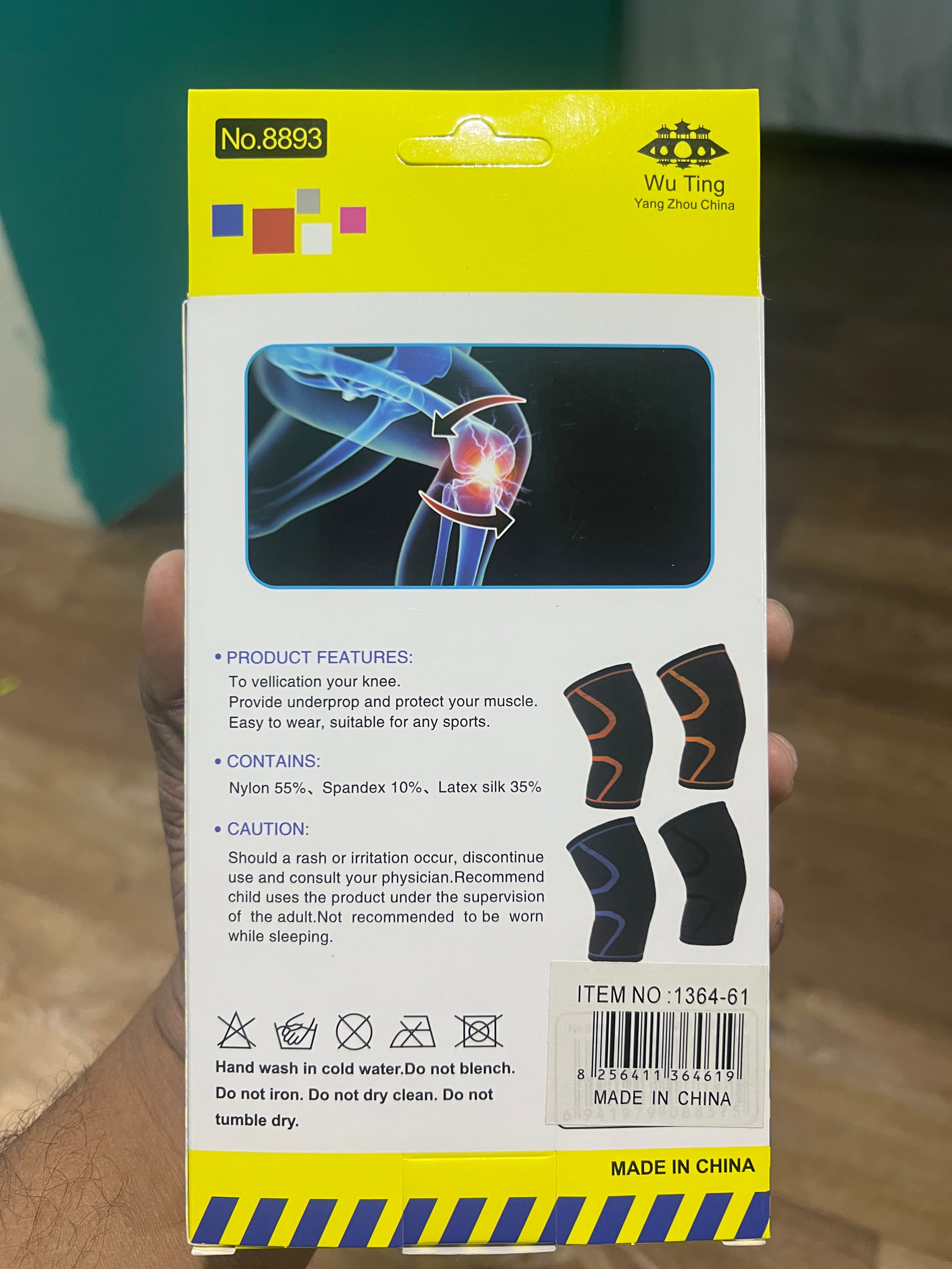 1pc Adjustable Knee Brace Compression Sleeve & Injury, Breathable Fabric, Flexible Support for Active Lifestyles, Available in Black with Colorful Accents or Green/Gray - Hand Wash Only, Knee Compression Sleeve