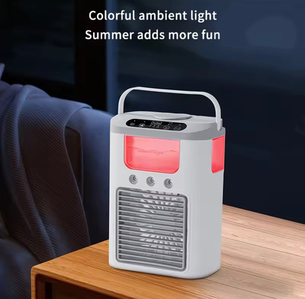 جديد 3 في 1 مرطب مروحة Mini المحمولة للمنزل استخدم USB Mini Fan LED LEG NIGHT WATE