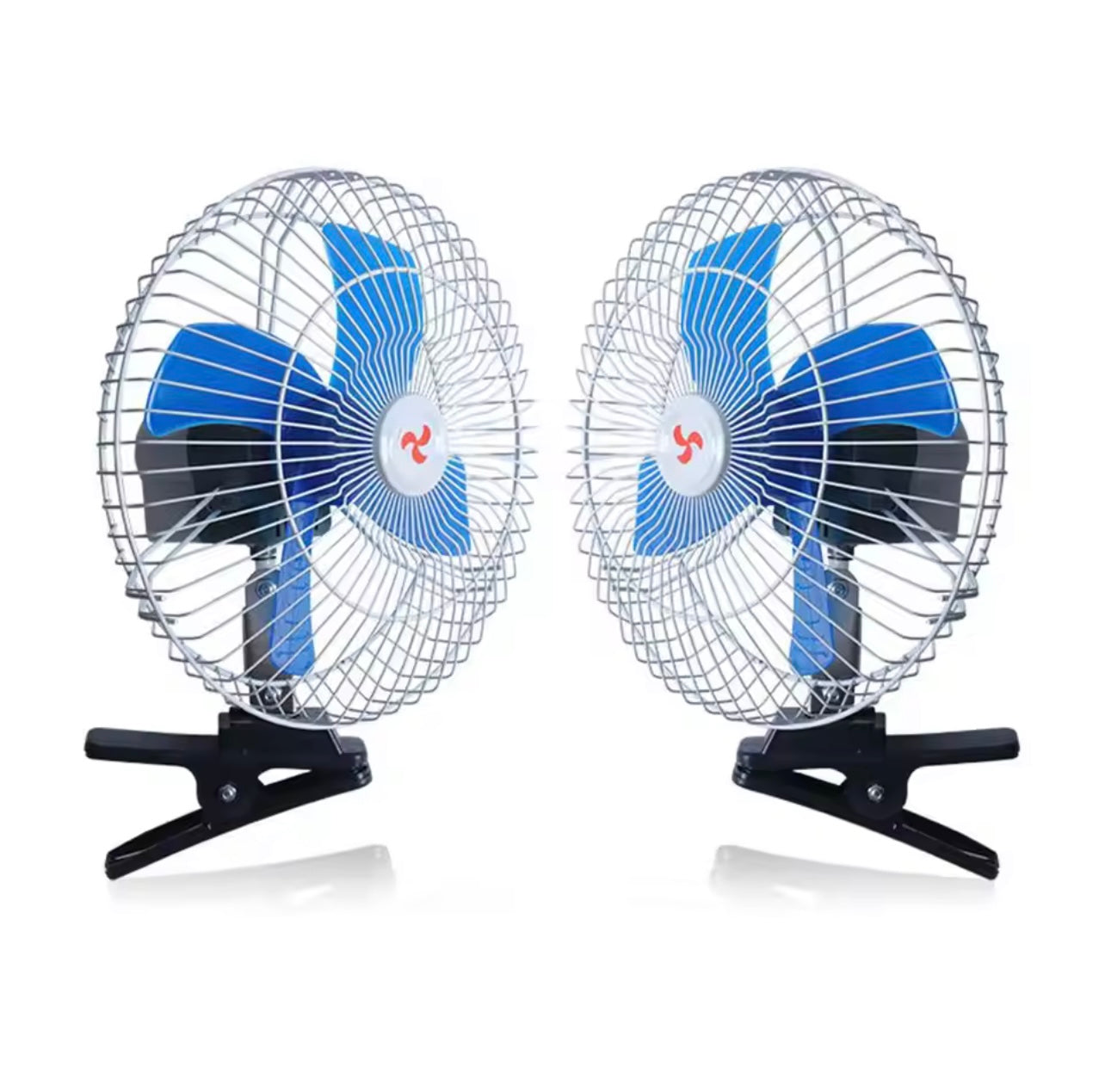 12V/24V Car Clip-on Fan High Airflow Cooling Mini Fan For Vehicles, Adjustable Quiet & Detachable Design Universal Cabin Mou P6V9