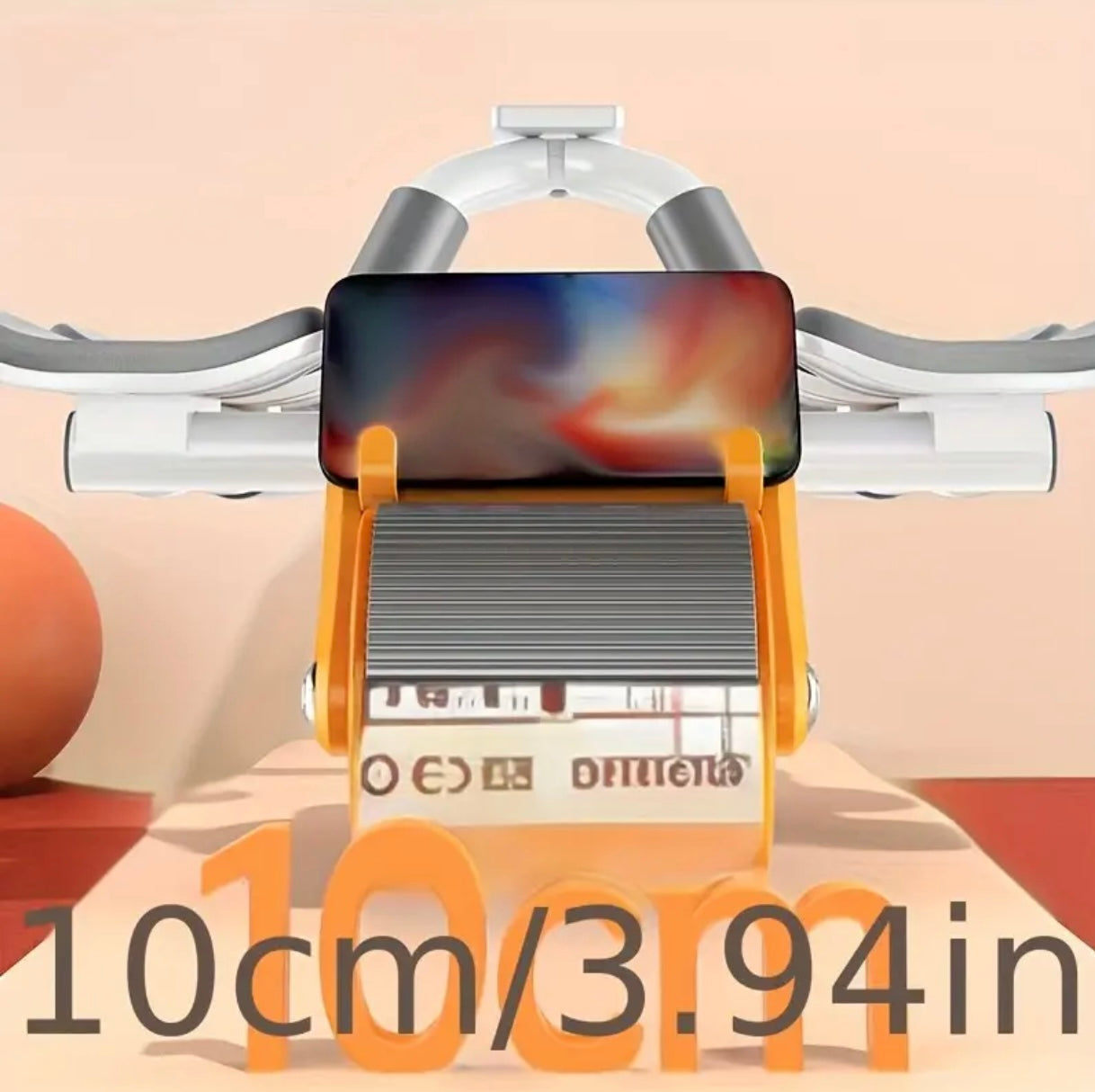 Automatic rebound of abdominal wheel with monitor, elbow flat support, abdominal training device, home fitness equipment