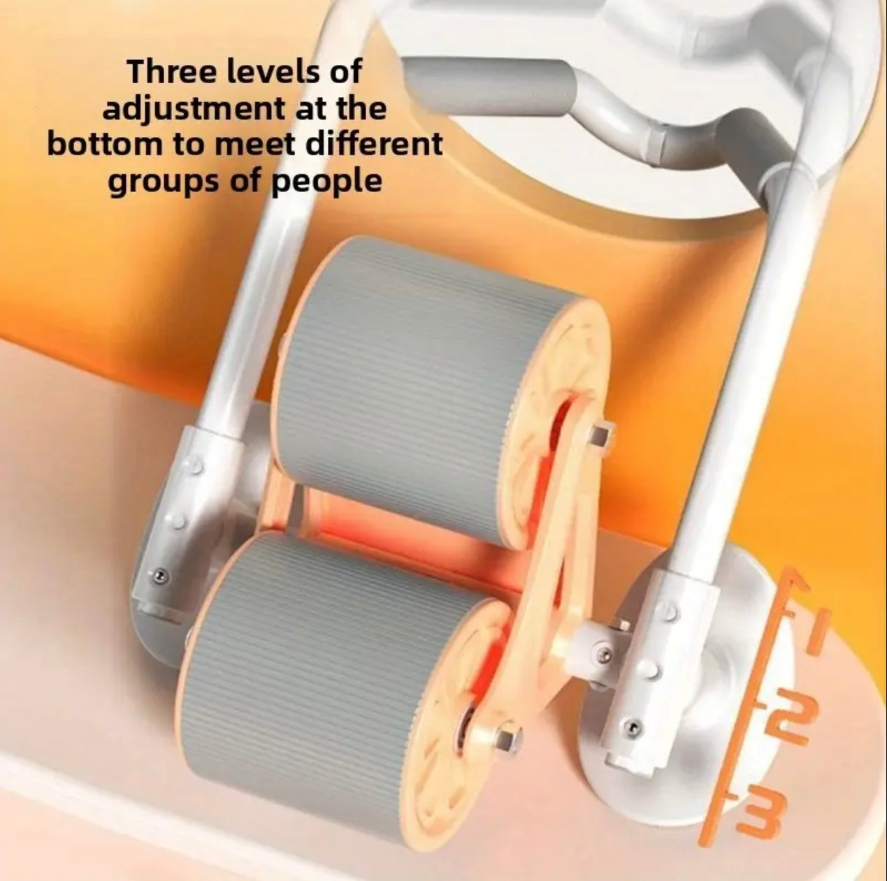 Automatic rebound of abdominal wheel with monitor, elbow flat support, abdominal training device, home fitness equipment