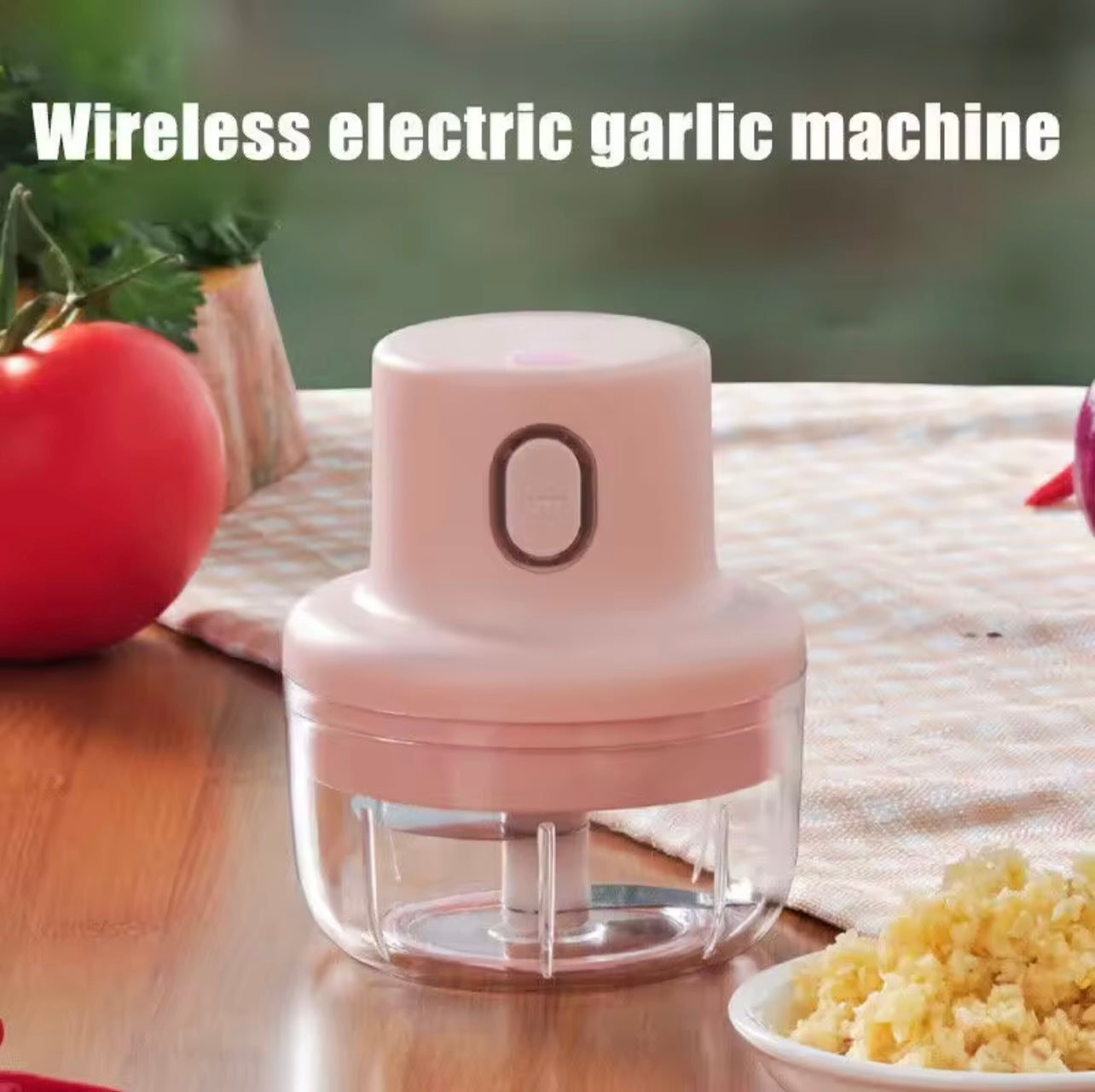 Electric Garlic Masher USB Wireless Sturdy Press Mincer Vegetable Chili Meat Grinder Kitchen Tools Food Chopper Mixer Processor