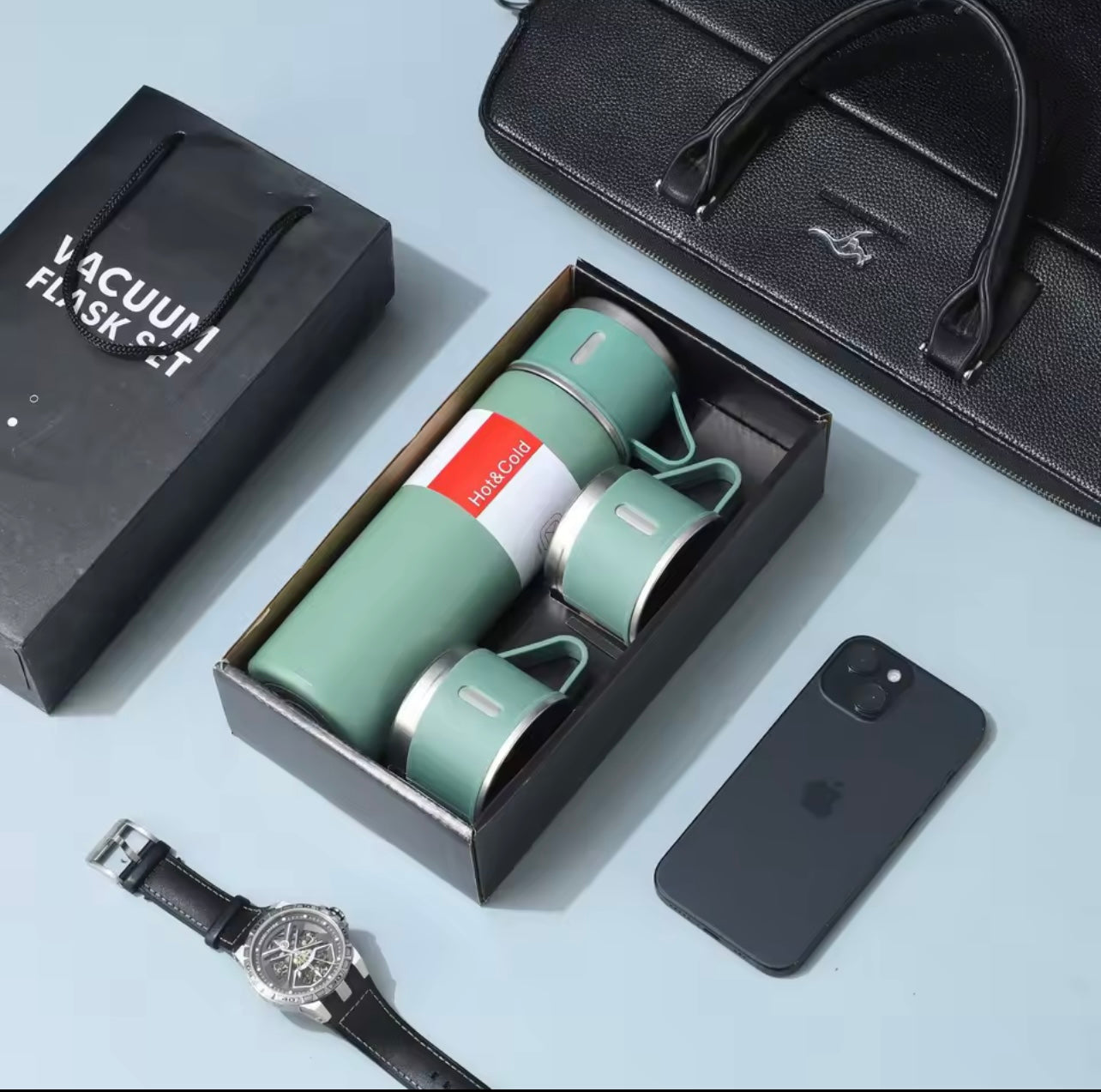 500ml Stainless Steel Insulated Water Bottle - Sleek, Modern Design for Office, Students & Hunters, 304 Stainless Steel,