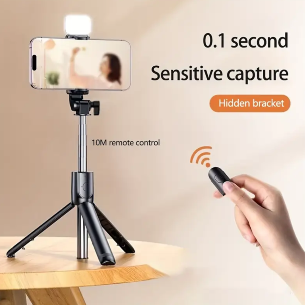 Wireless Mobile Phone Selfie Stick Doyin Live Broadcast Integrated Telescopic Portable Photography Bracket Tripod Universal - Gift, Surprise