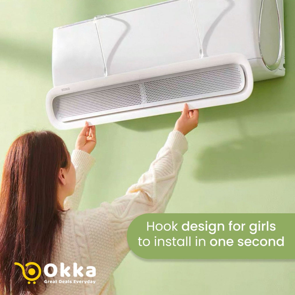 الزجاج الأمامي لمكيف الهواء القابل للتعديل من إيكوكو - منحرف مضاد للنفخ المباشر لغرفة النوم والاستخدام المنزلي