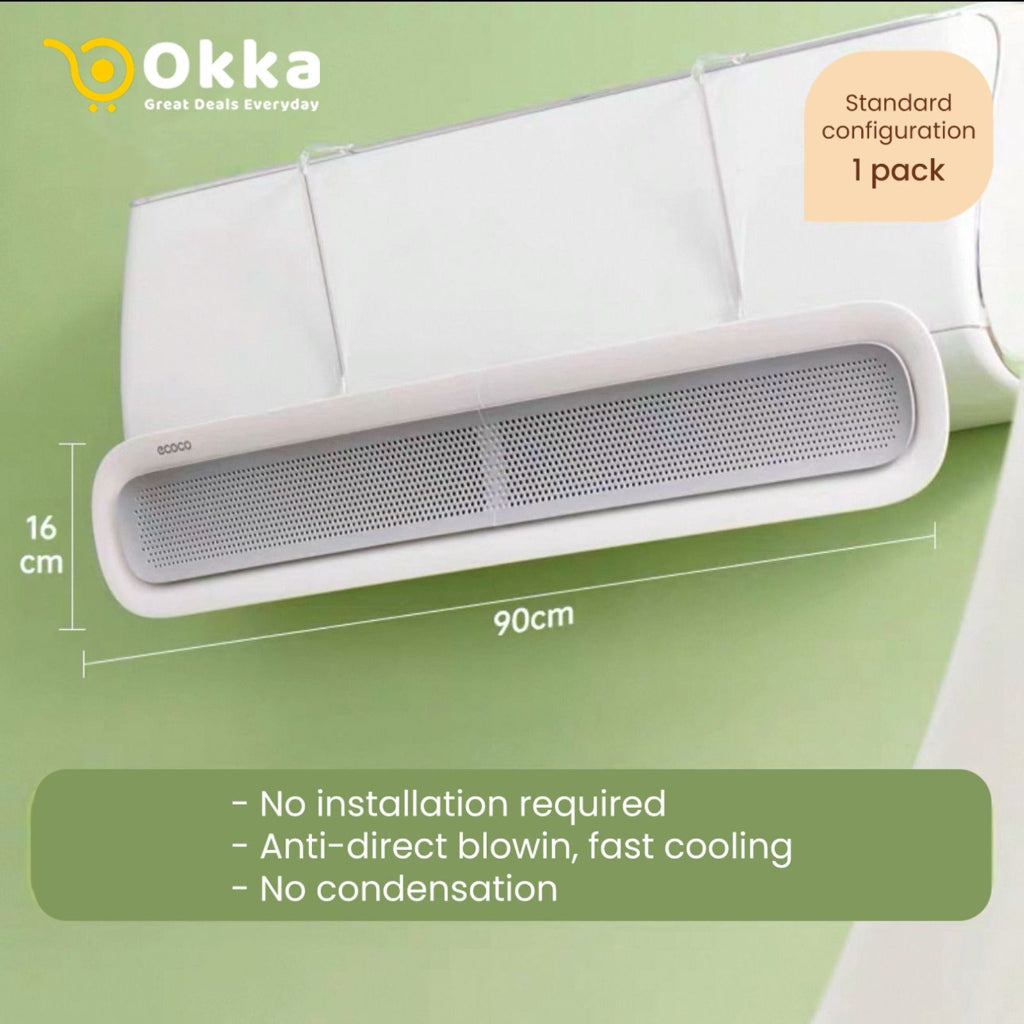 الزجاج الأمامي لمكيف الهواء القابل للتعديل من إيكوكو - منحرف مضاد للنفخ المباشر لغرفة النوم والاستخدام المنزلي