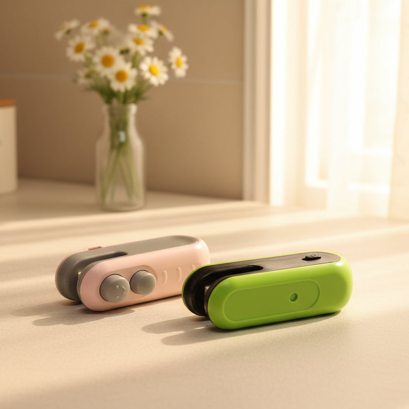 Portable Snack Sealer – Manual & USB Rechargeable Bag Sealer