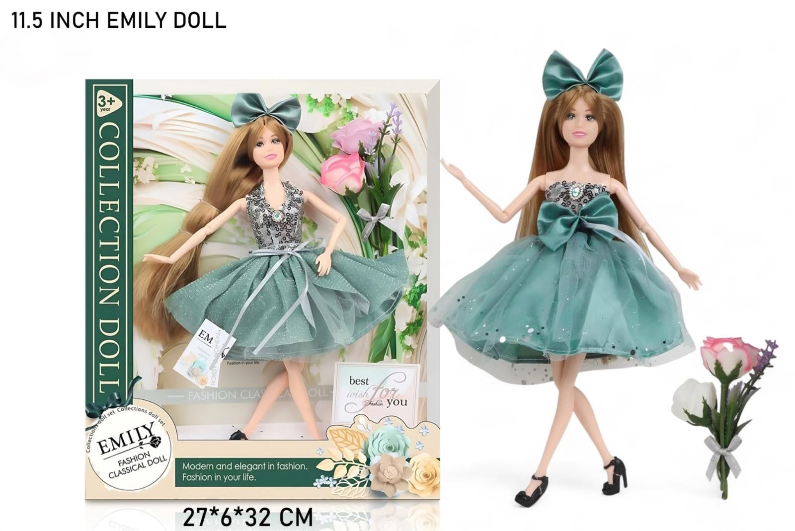 High Quality 11.5 Inch Fashion Princess Doll Movable Joints Cute Doll With Clothes and Shoes Dolls for Girls