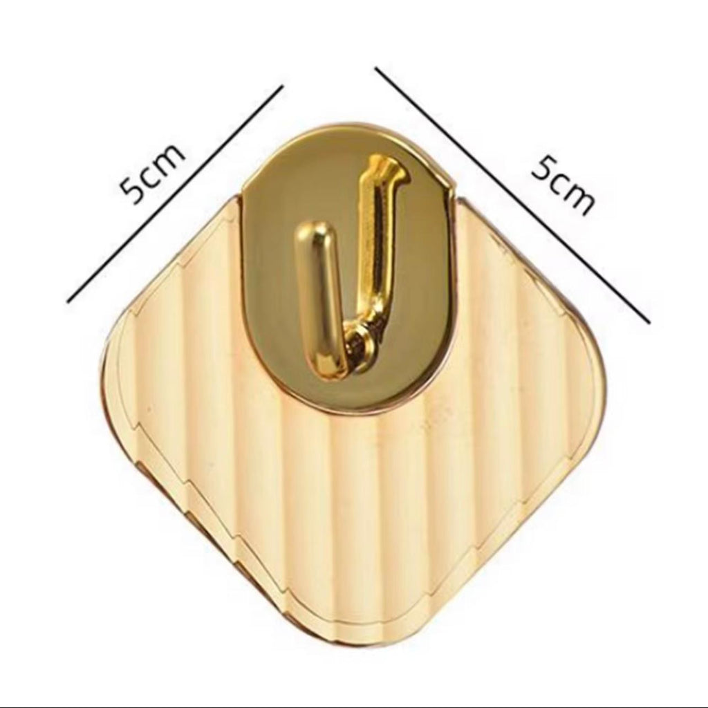 4pcs Set Wall-Mounted Hooks, No-Drill Self-Adhesive, Durable Plastic, Stylish Towel and Clothes Hangers for Bathroom, Bedroom, Dorm - Ideal for Towels, Clothes, Keys, Scissors, and More, Bathroom Accessories,