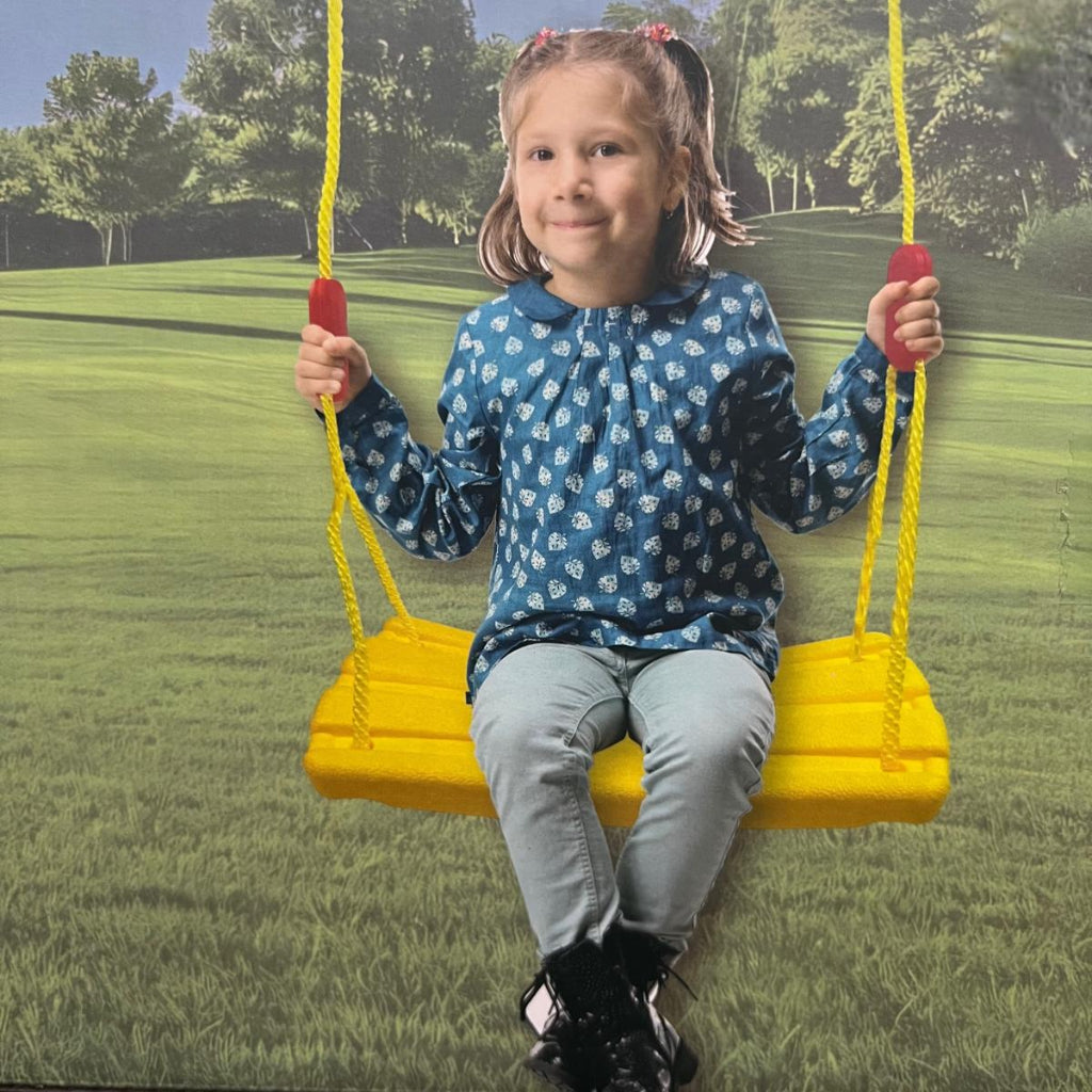 Kids' Adjustable Swing Seat - Durable Frosted Plastic, Indoor & Outdoor Play Equipment for Boys and Girls, Perfect Birthday,Playground Accessory , Playful Design, Durable Plastic, Swing Seat for Kids